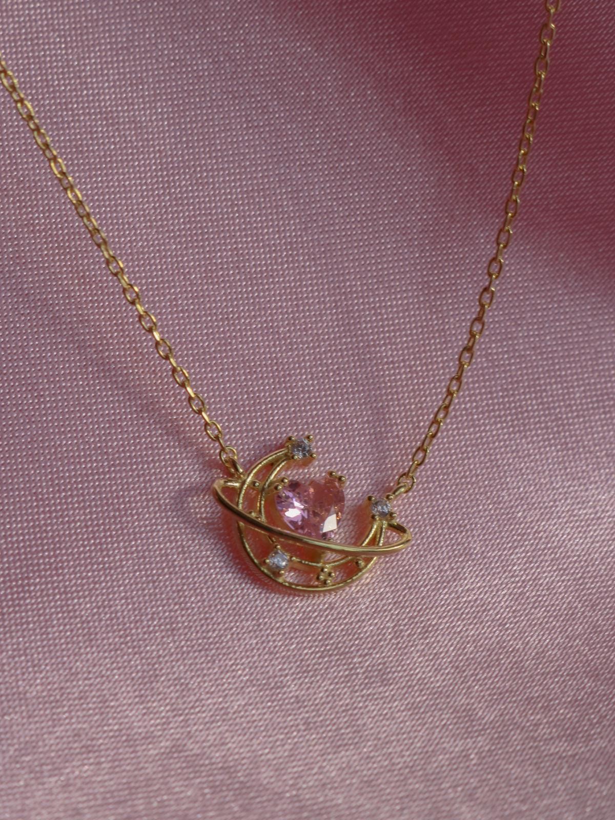 Pink Moon Necklace 925 Silver