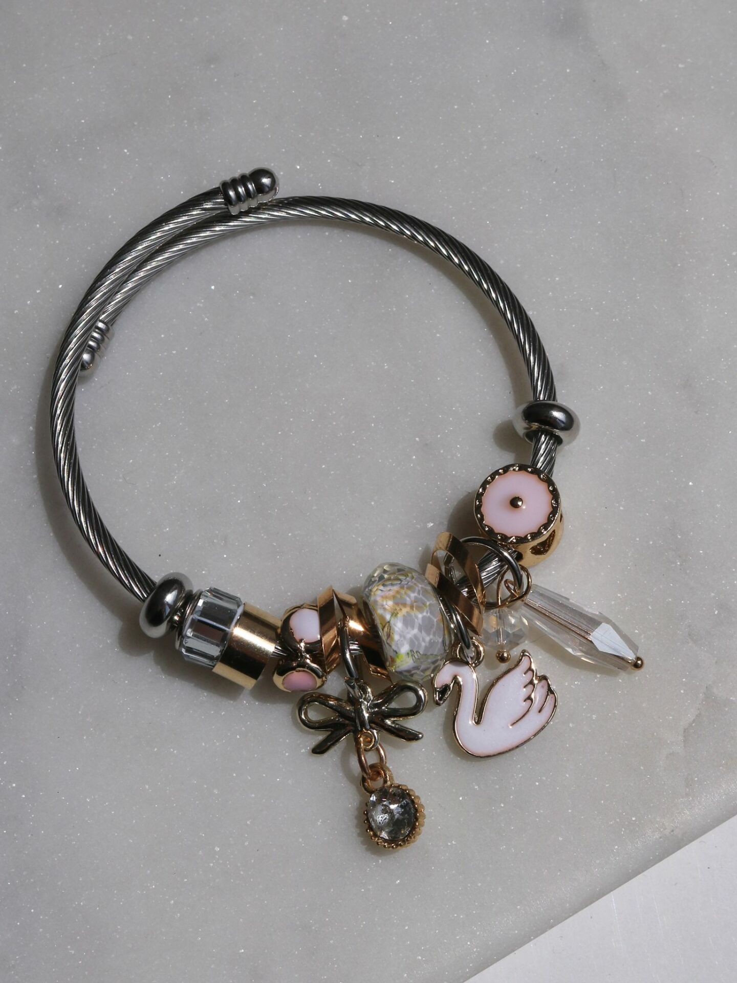 Odette Charm Bracelet Steel