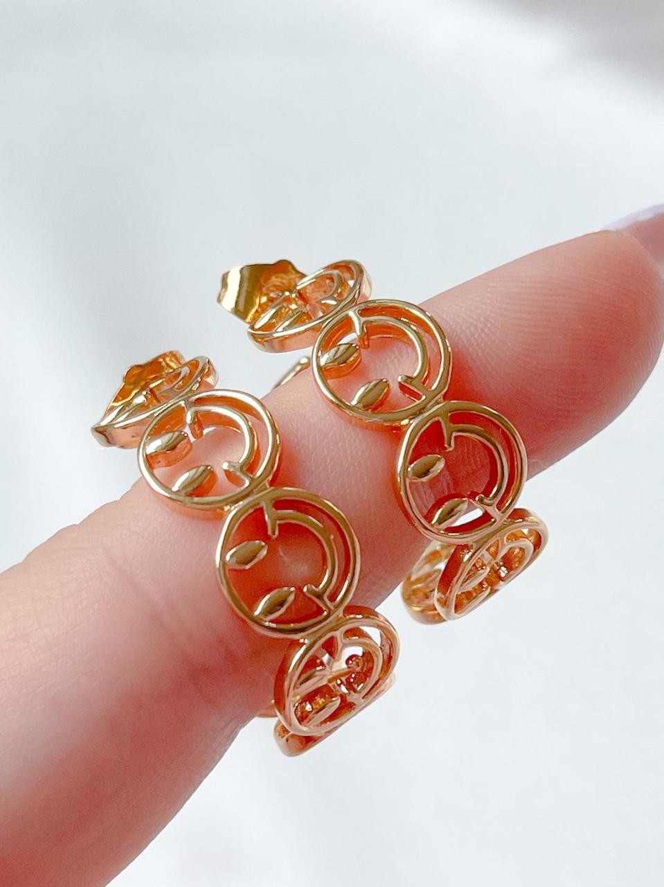 I am Happy Hoop Earring