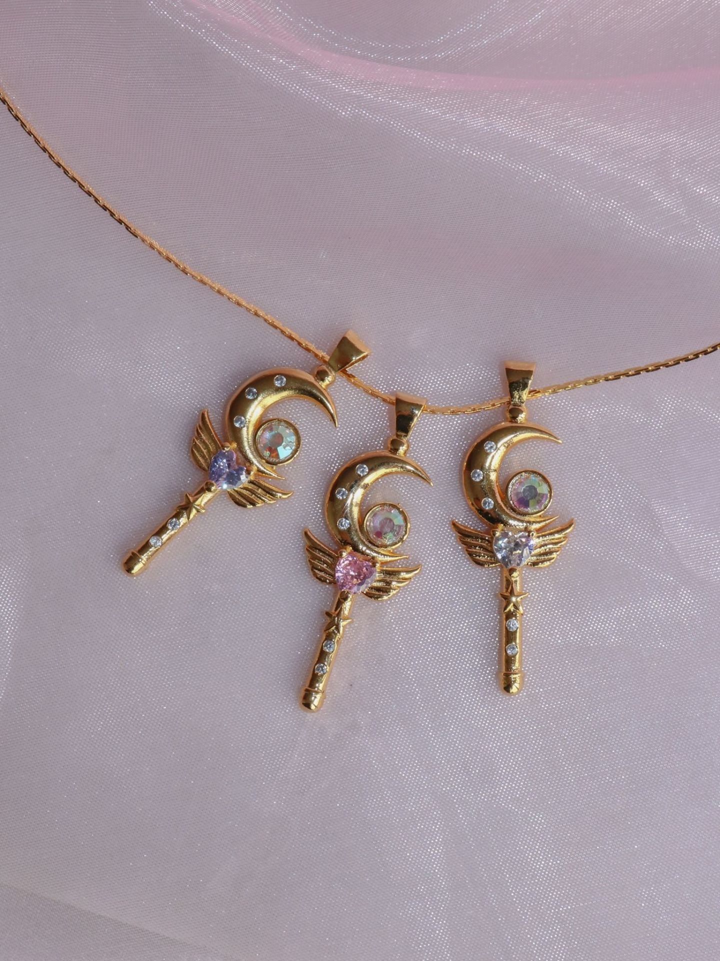 Sailor Moon Wand Magic Wand Necklace