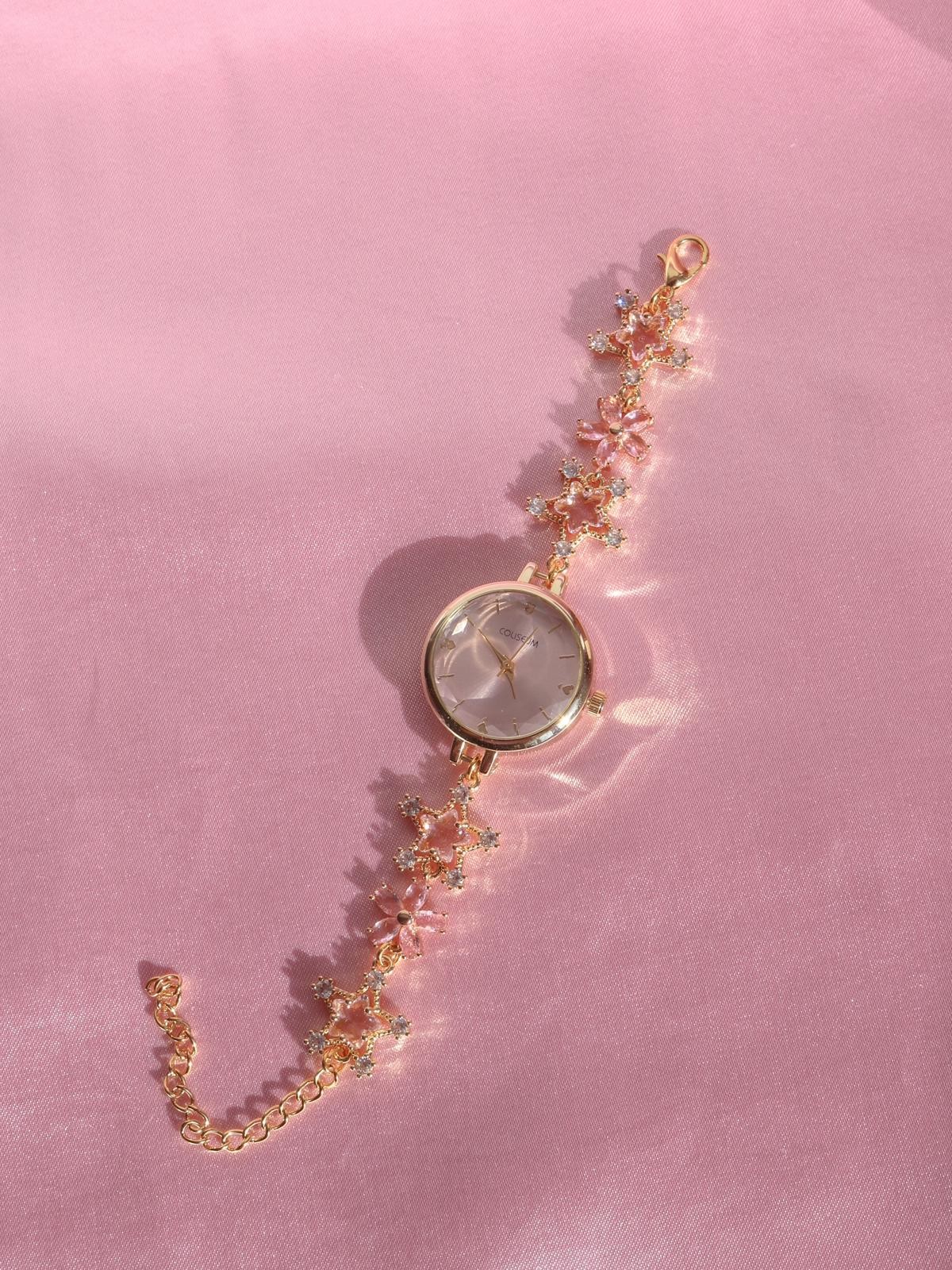 Pink Star Flower Watch