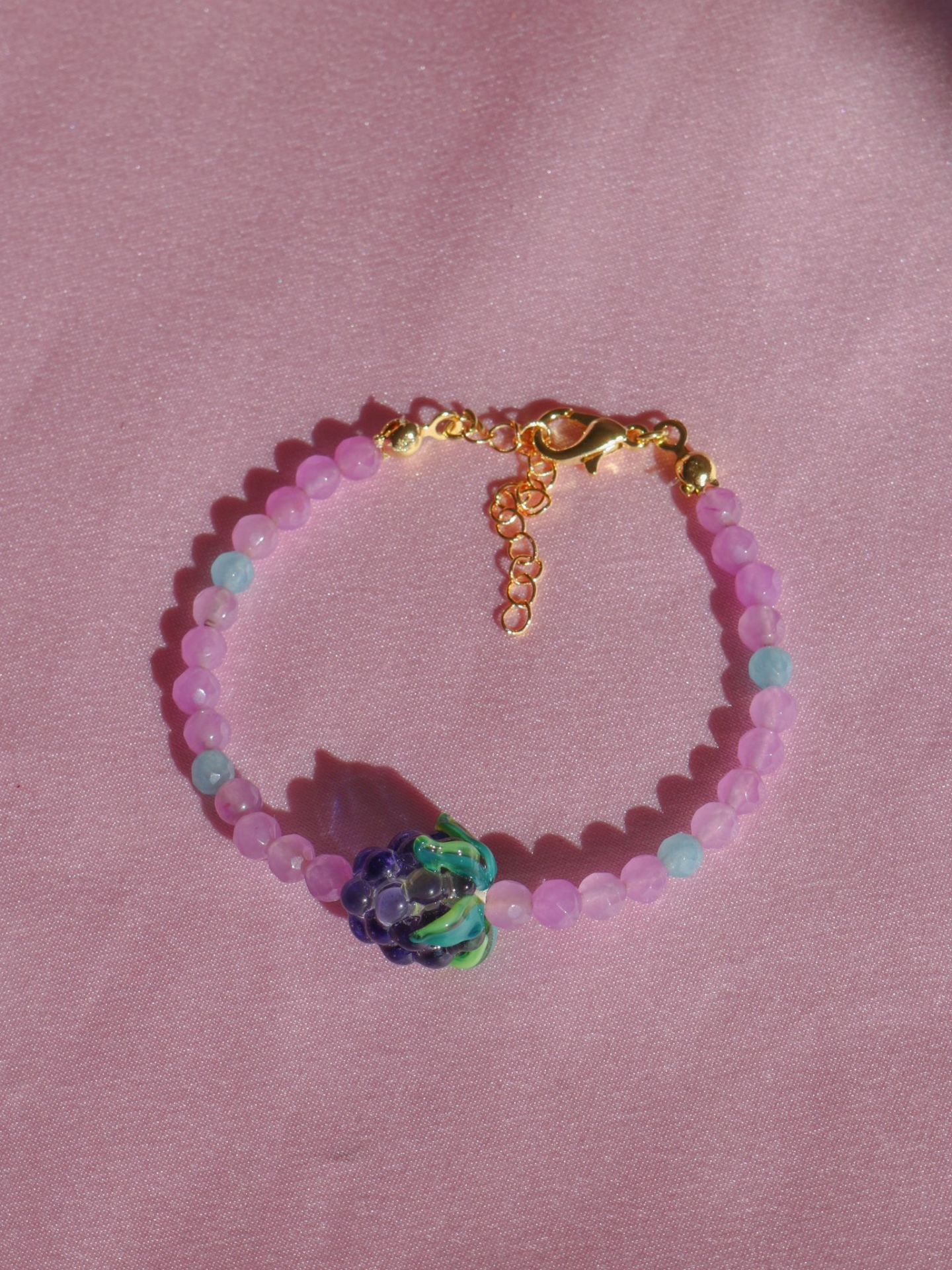 Raspberry Torte Bracelet