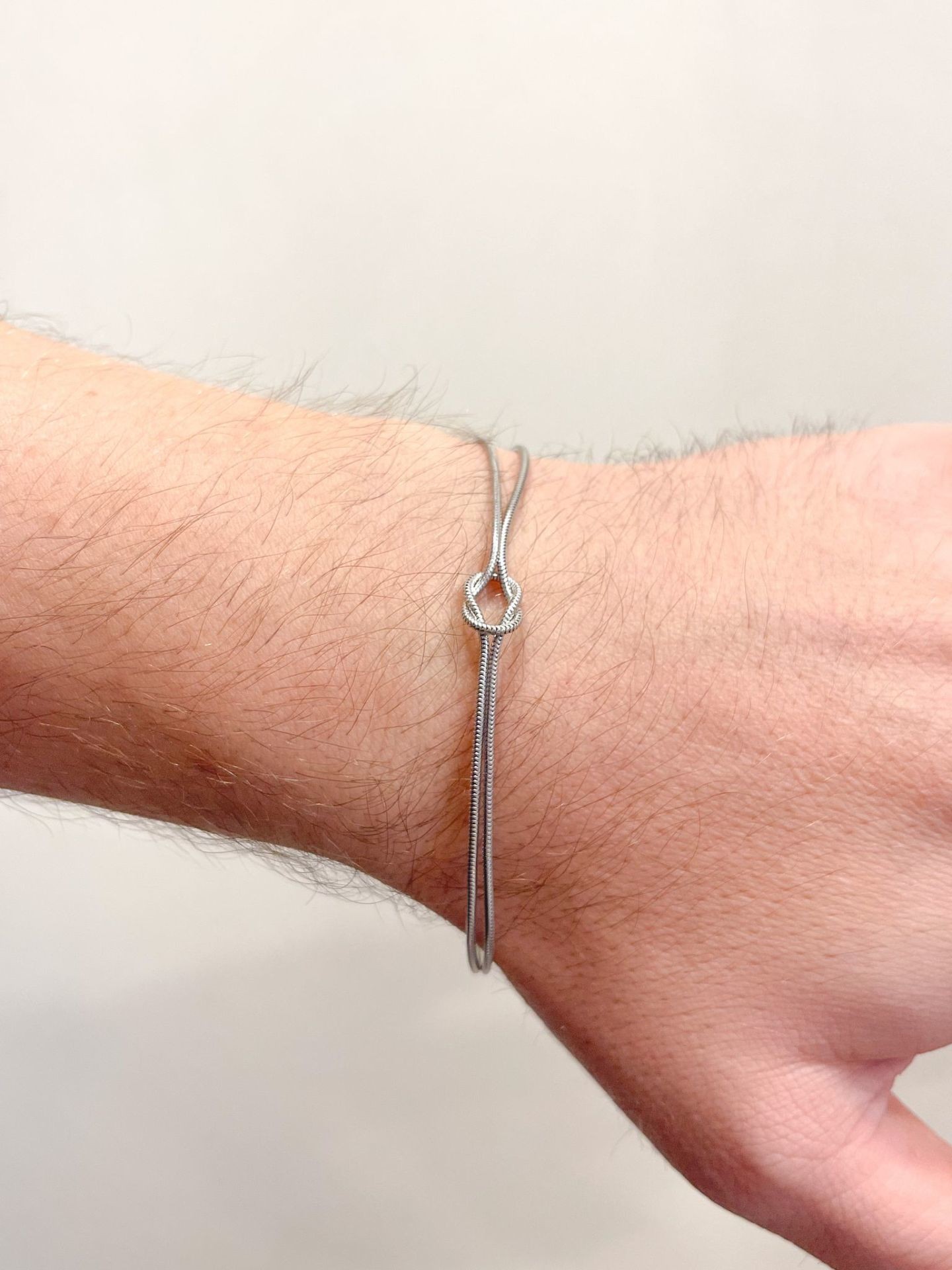 Knot Bracelet for Couples 925 Silver