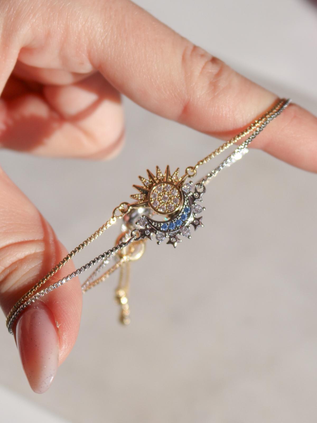 Moon and Sun Çift Bileklik