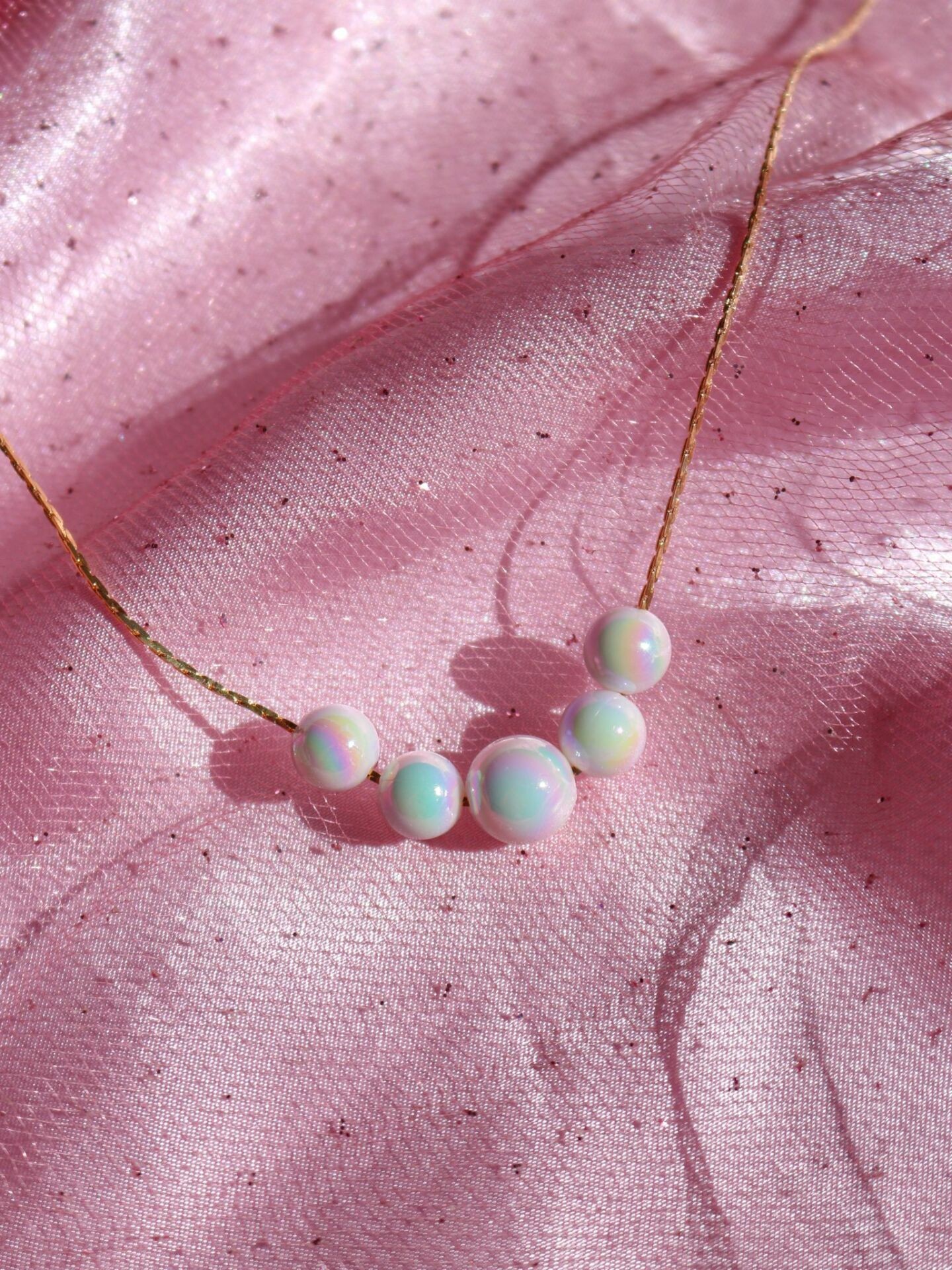 Perfect Mermaid Pearl Necklace Holographic