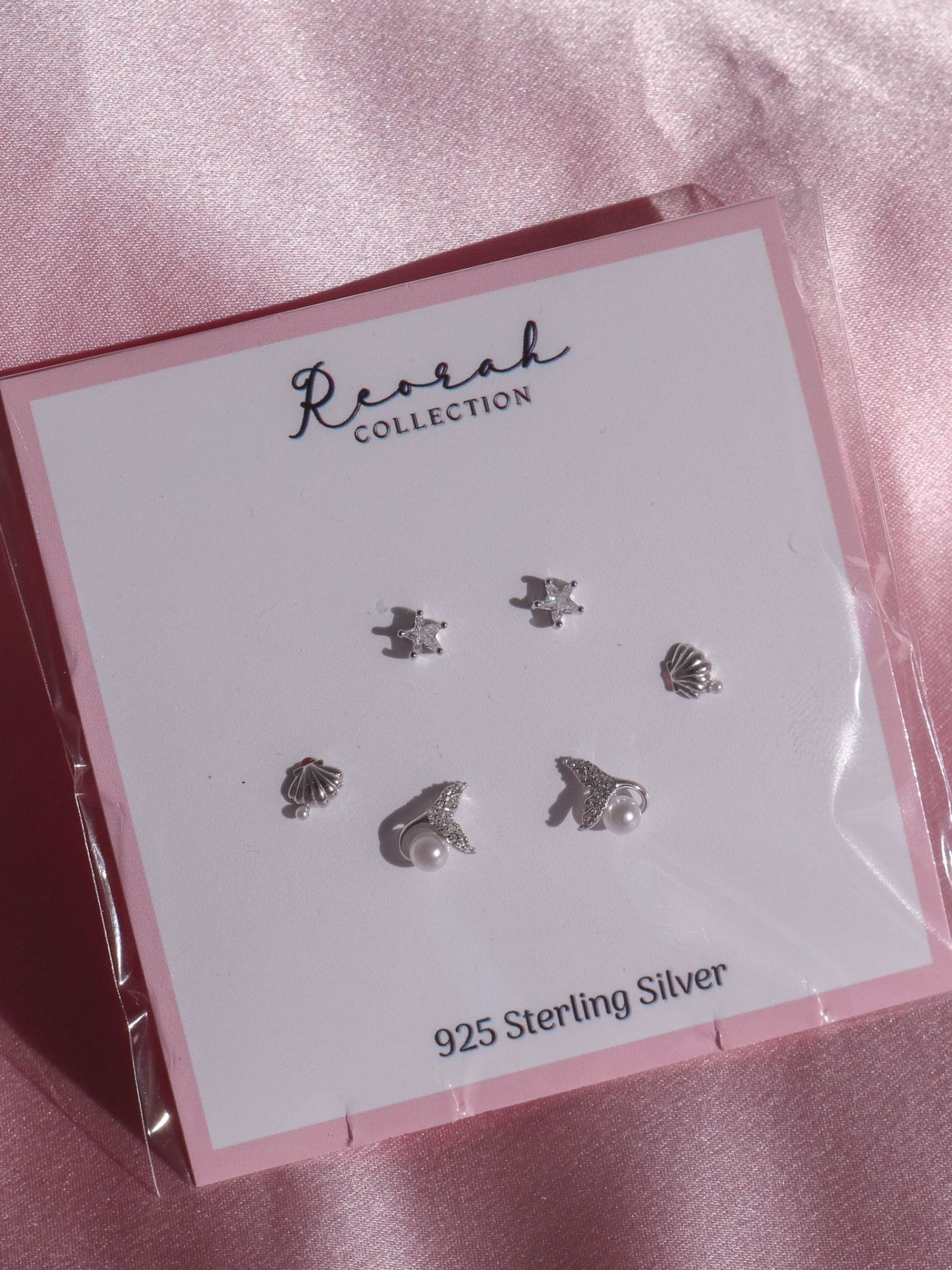 Mermaid Heaven 925 Silver Earring Set