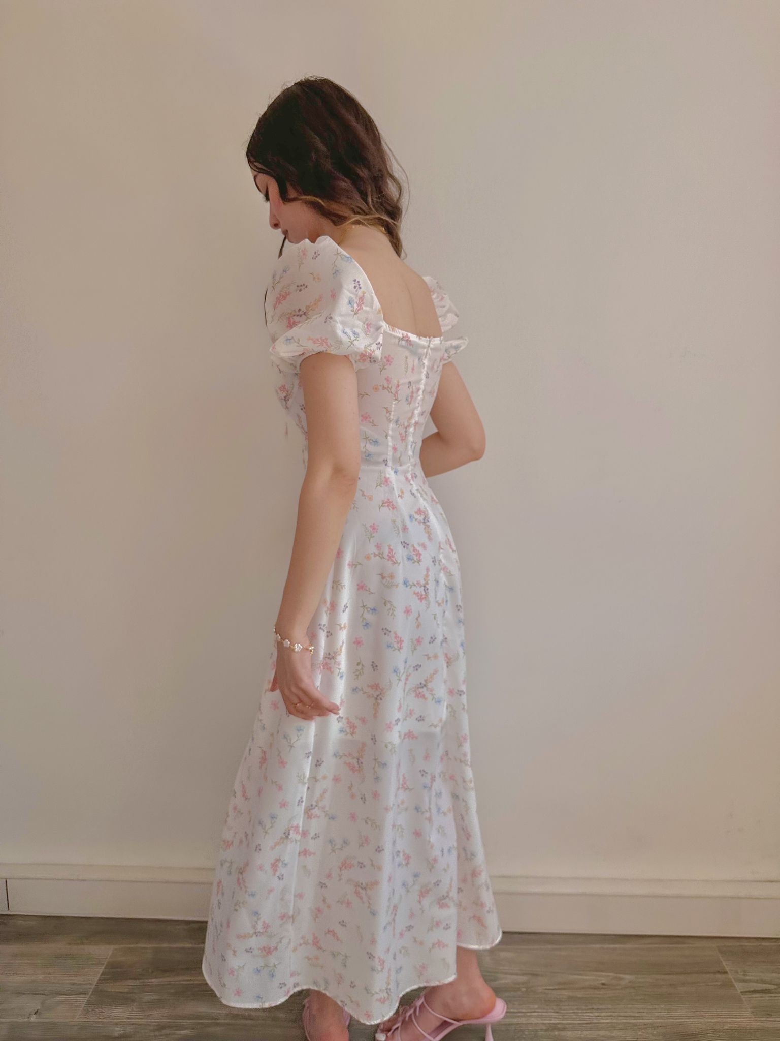 White Bouquet Dress