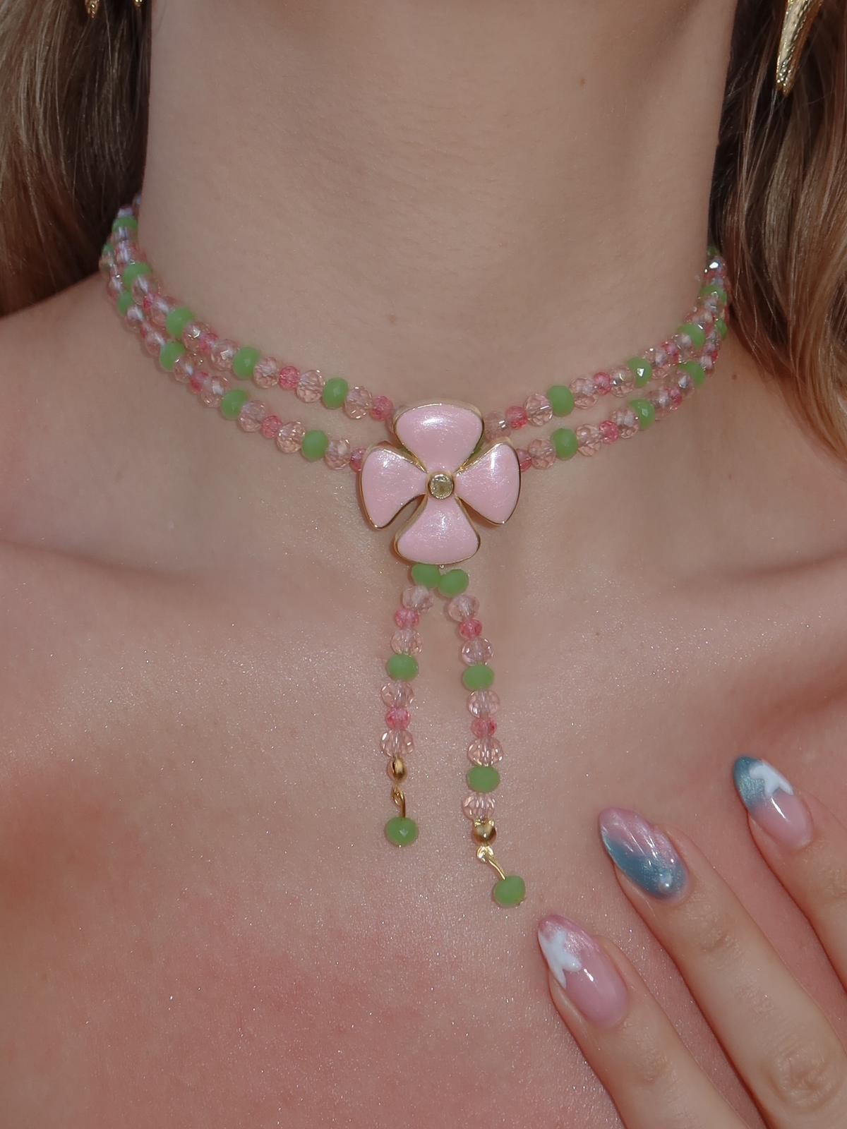 Winx Club® Flora Flower Boncuklu Choker Kolye