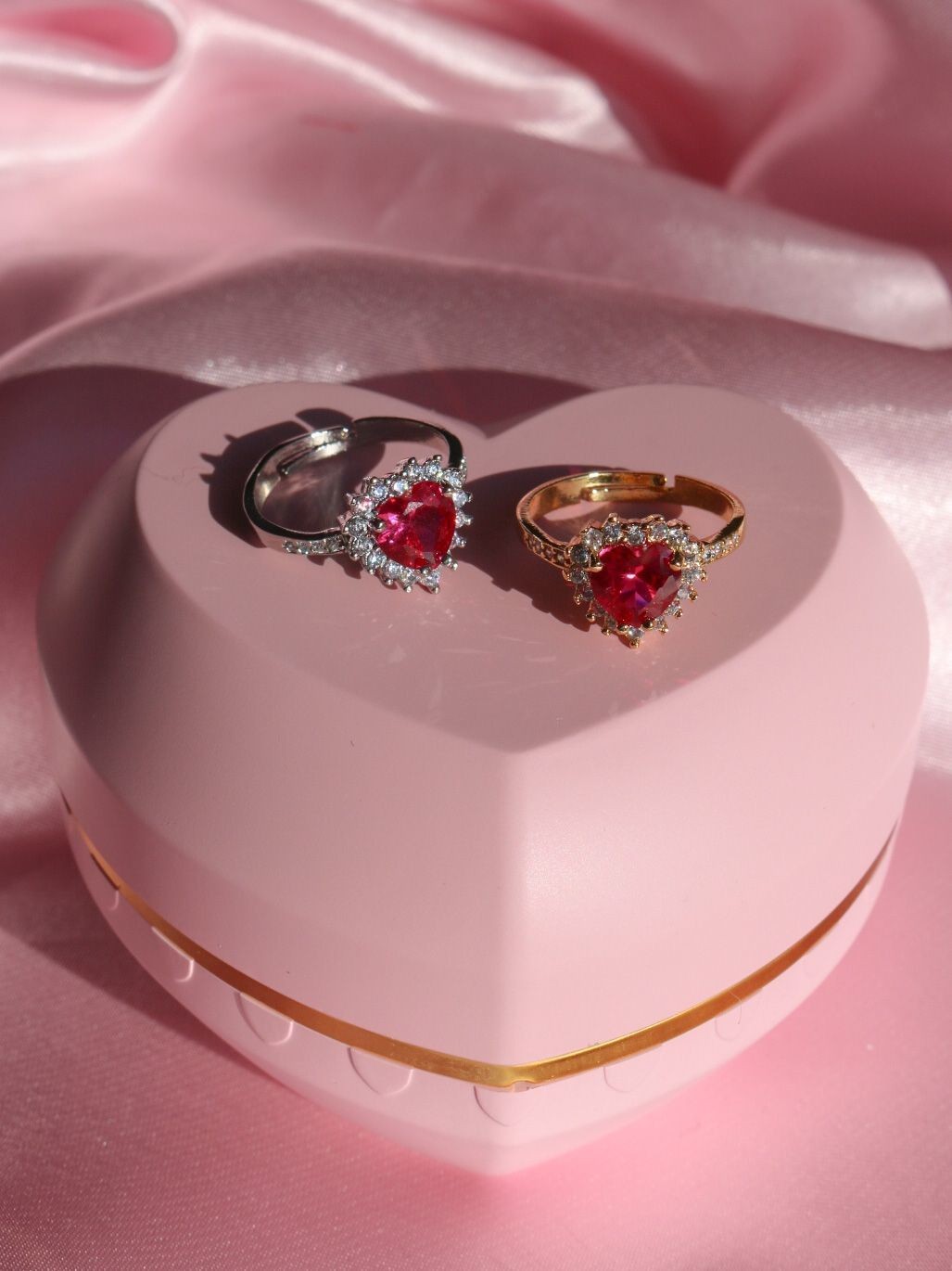 Princess Promise Ring - Dark Pink