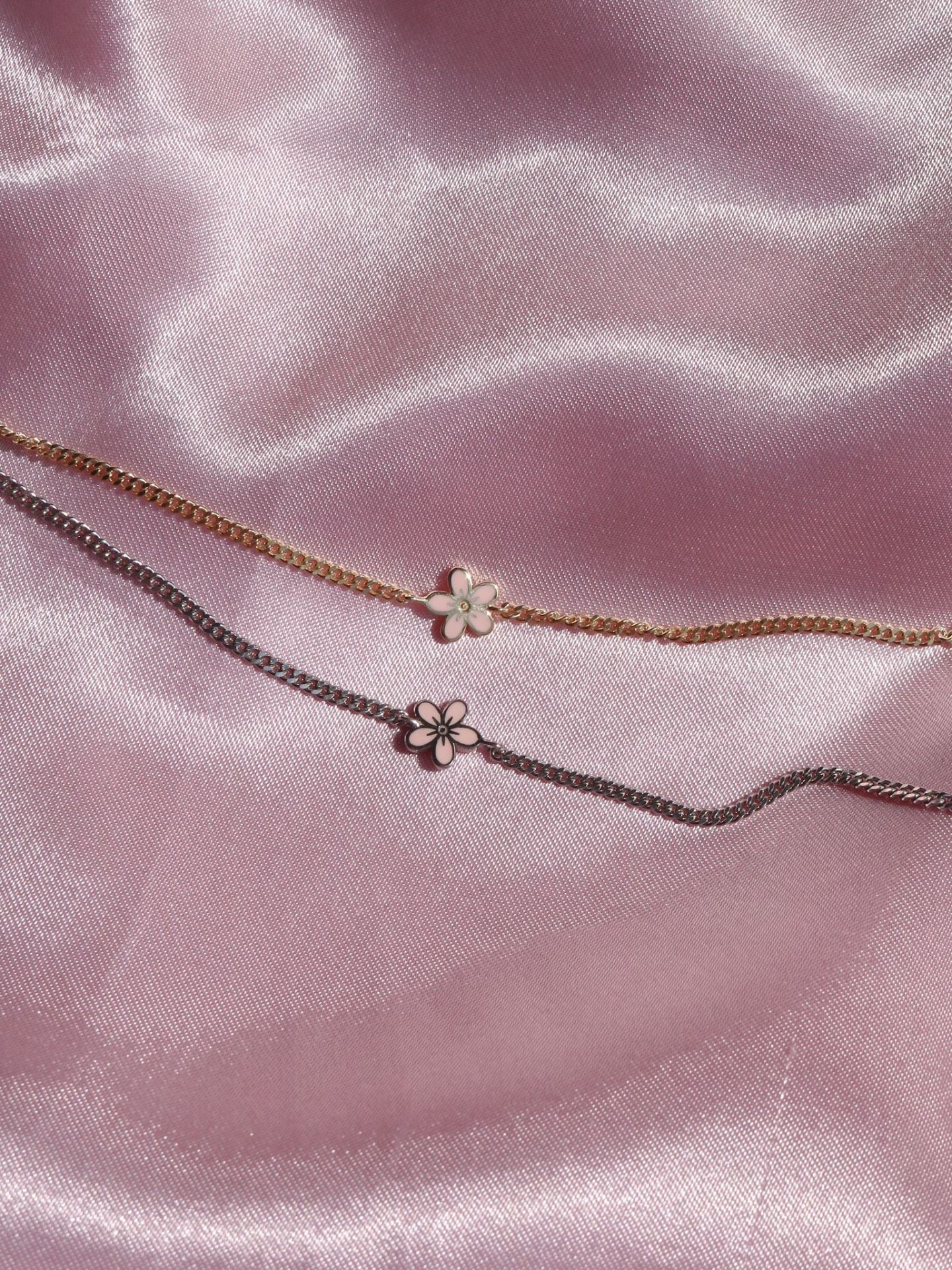 Minimal Flower 925 Silver Bracelet