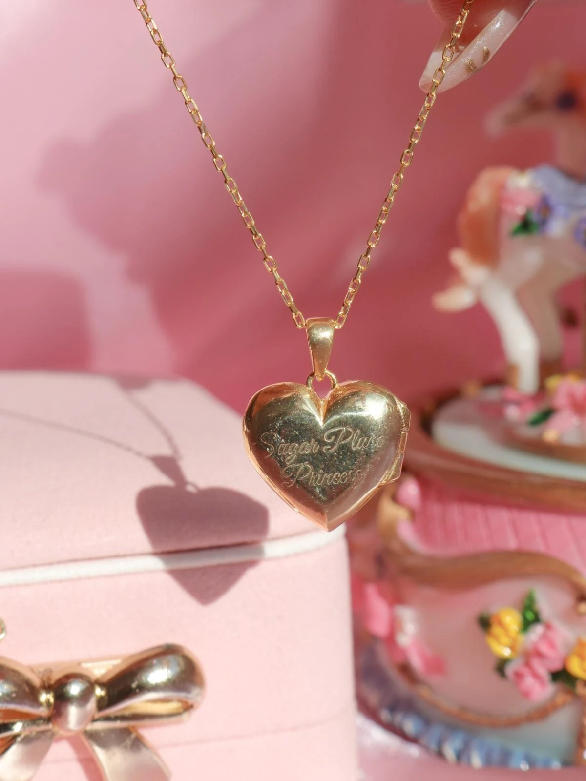 Sugar Plum Princess Clara Kişiye Özel Fotoğraflı Kapaklı 925 Gümüş Kolye