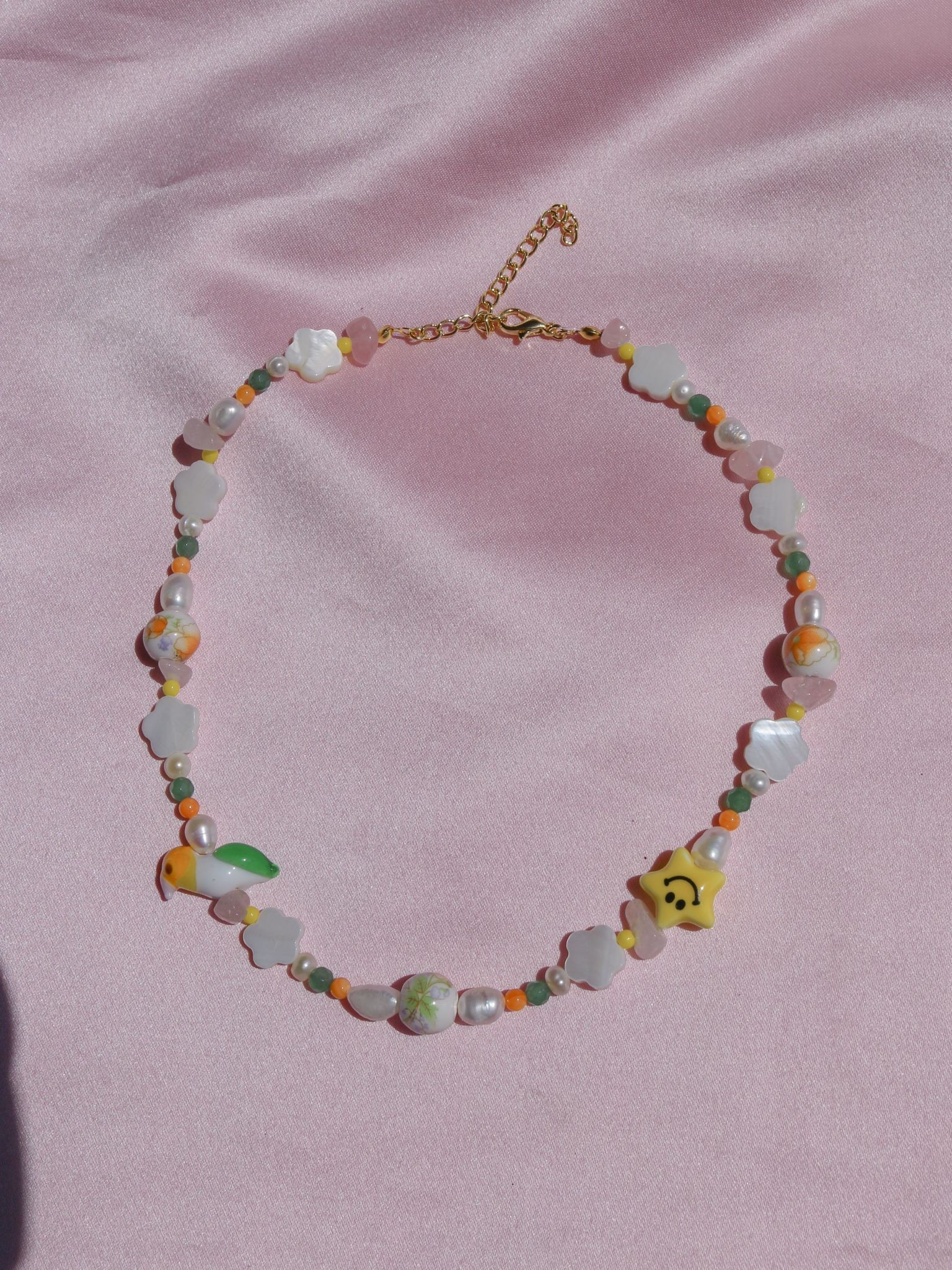 Lovebird Beaded Necklace