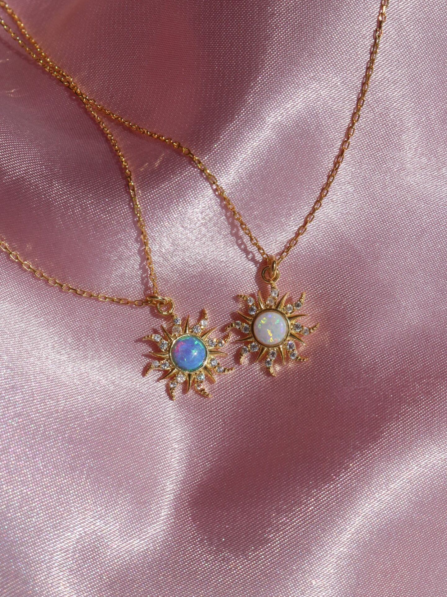 The Sun Opal 925 Silver Necklace