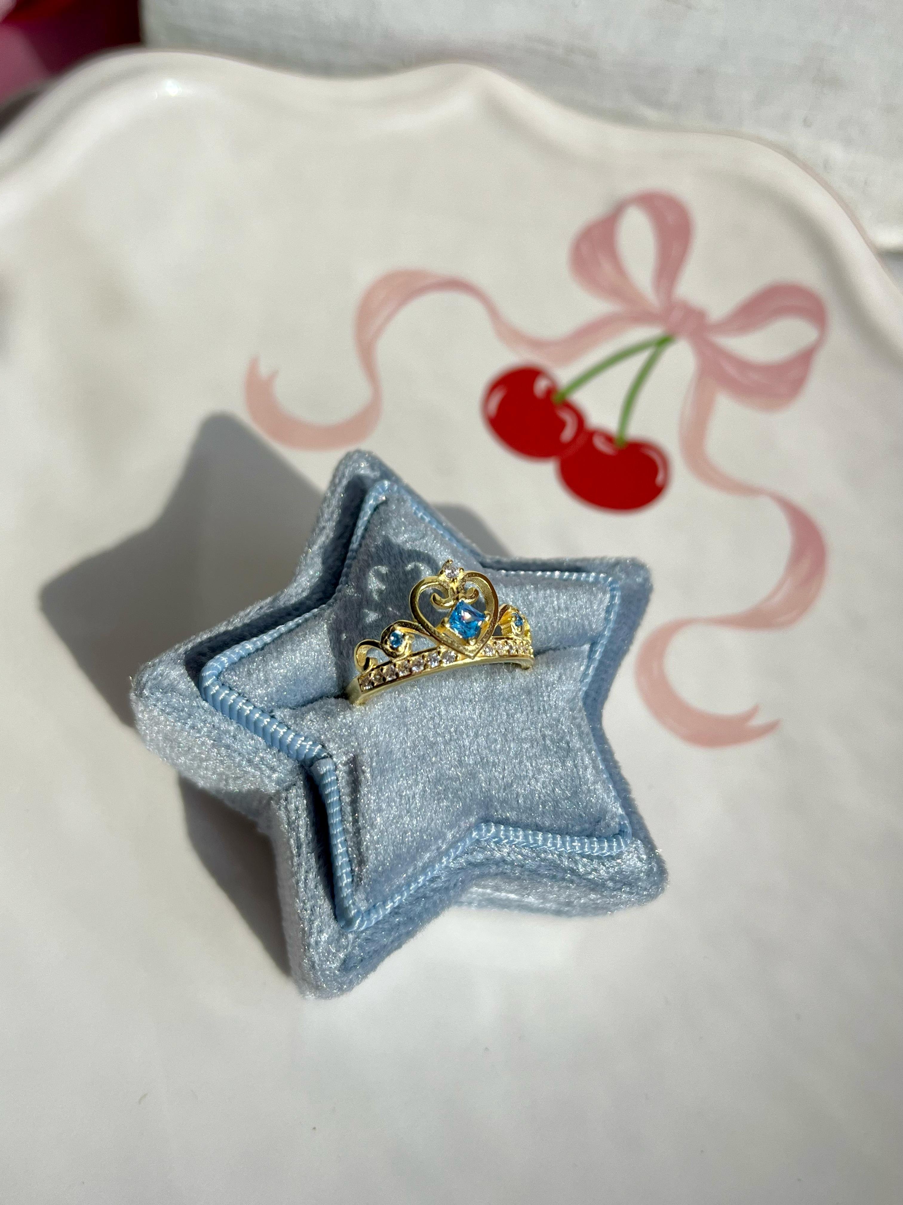 Cinderella 925 Silver Crown Ring
