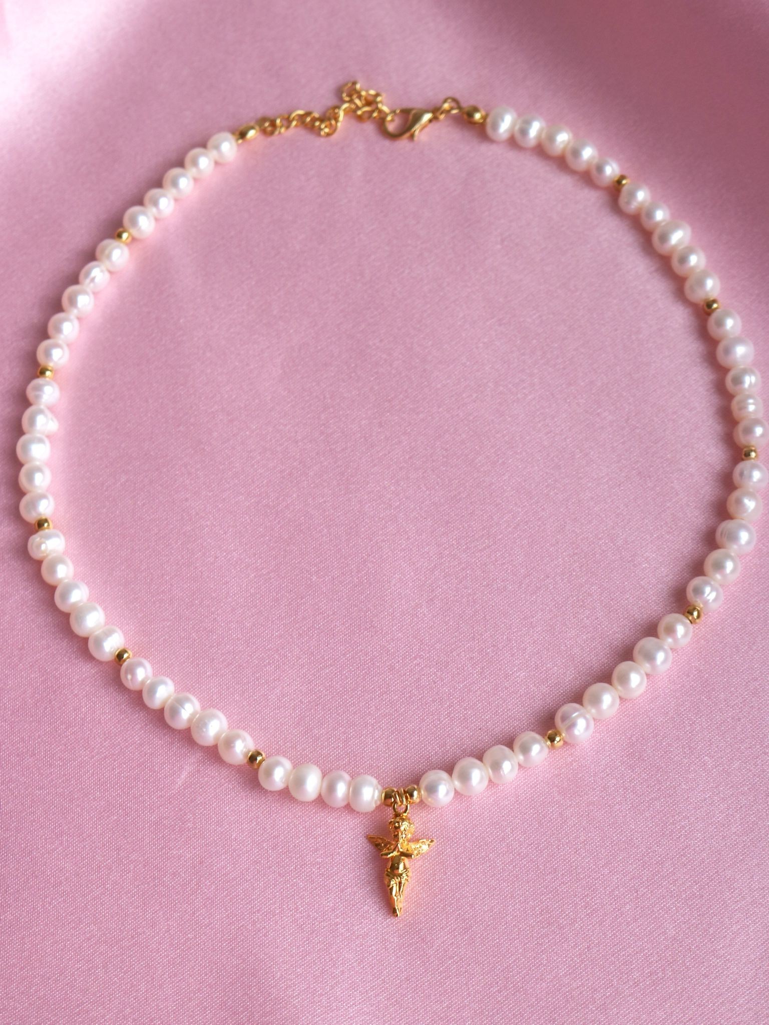 Angel Touch With Pearls Necklace