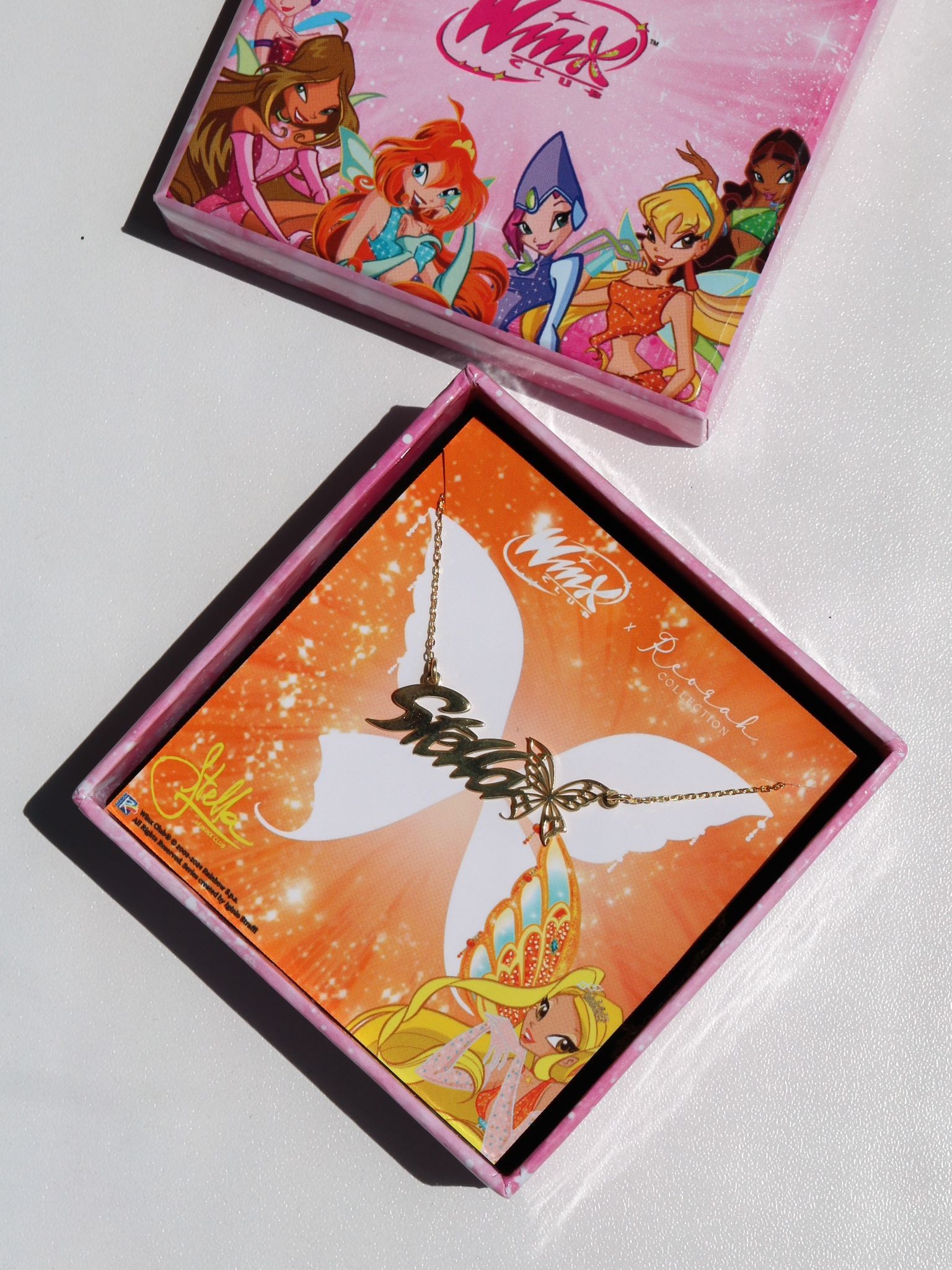 Winx Club® Stella Kişiye Özel Enchantix Wings İsim Kolye
