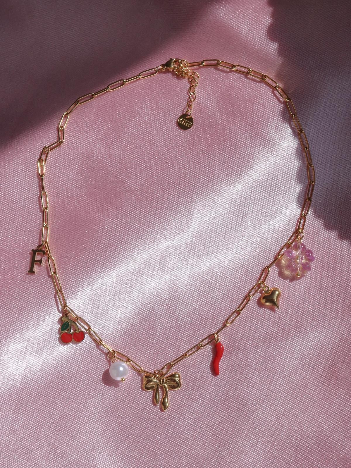 Spicy Bloom Çelik Charm Kolye