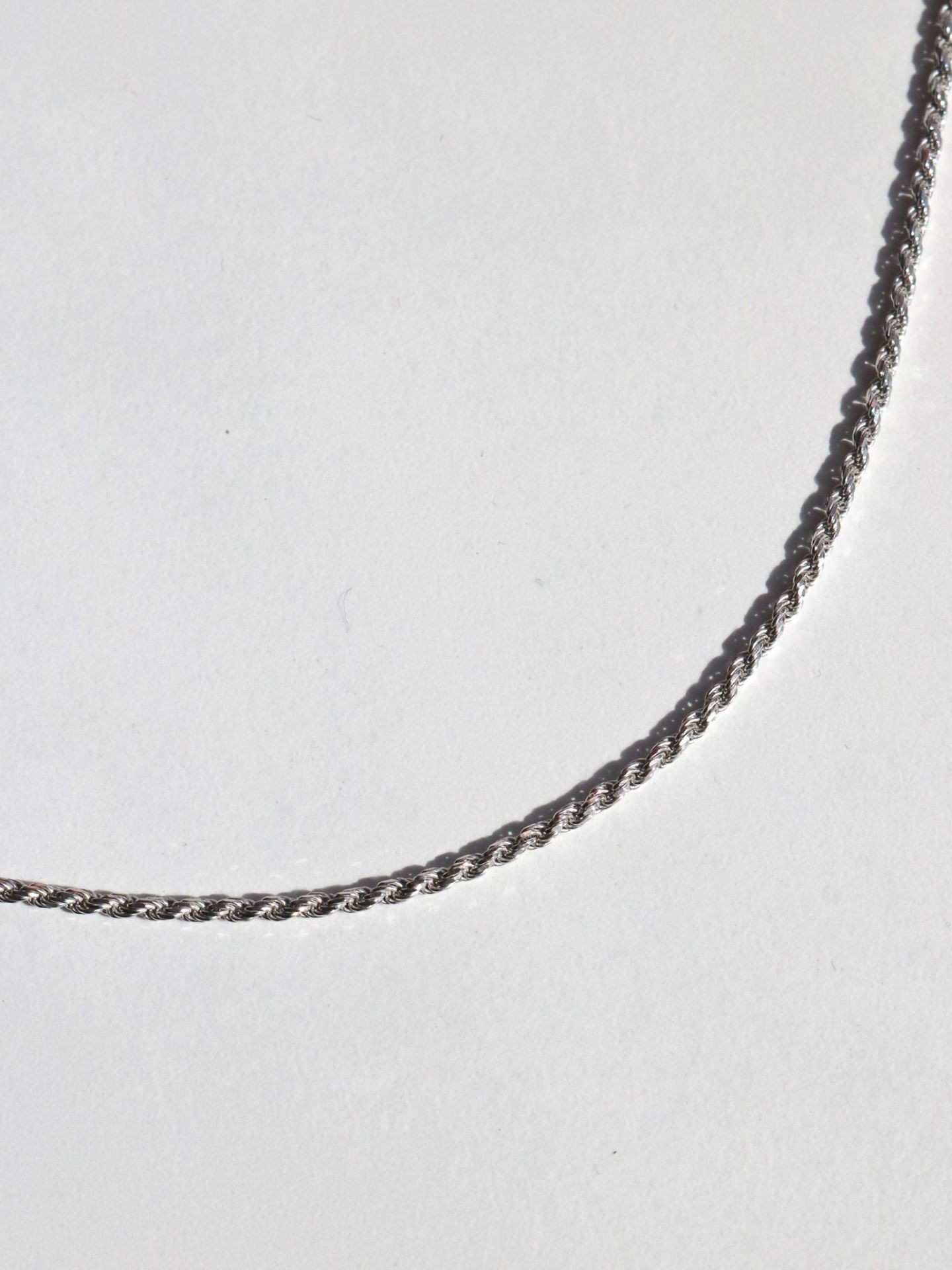 Braided Chain 925 Silver Necklace