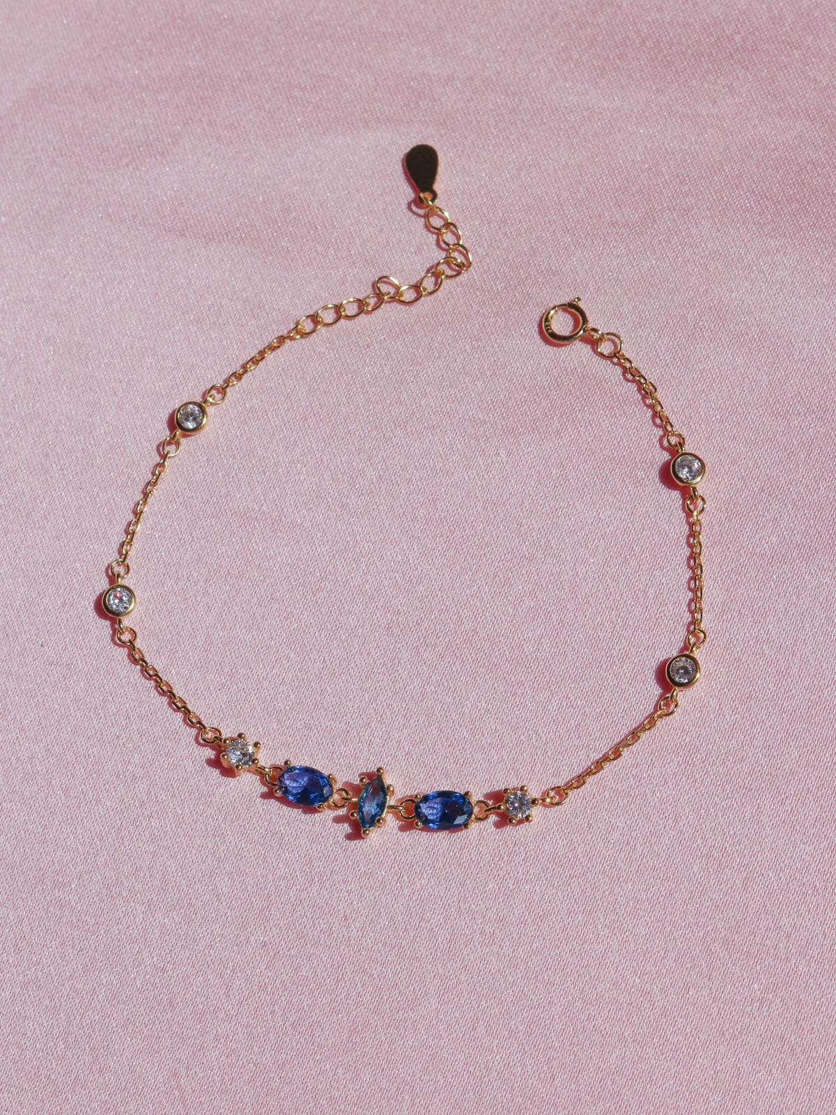 Blue Serenity 925 Silver Bracelet