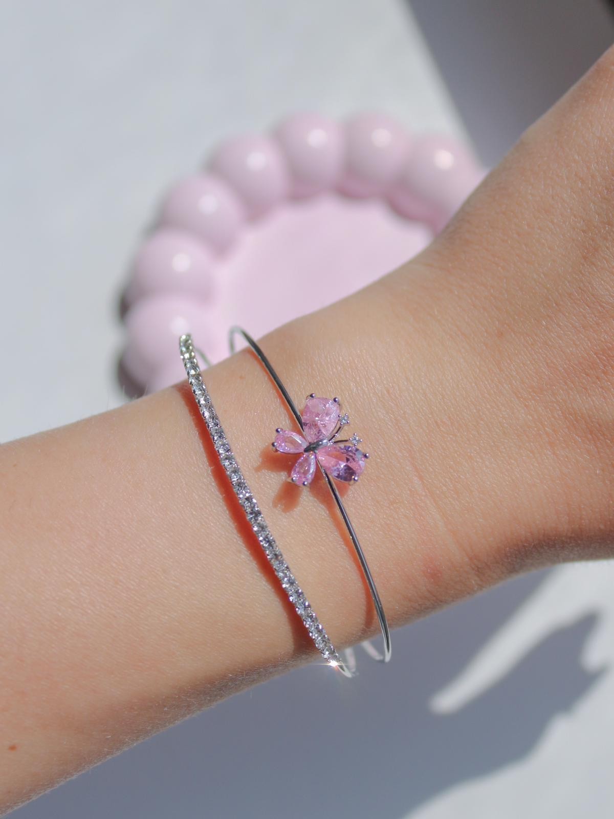 Pink Butterfly Bileklik