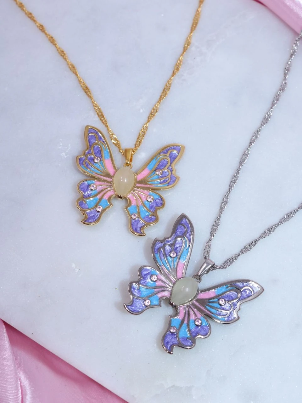 Fairy Elina Glow in the Dark Butterfly Necklace