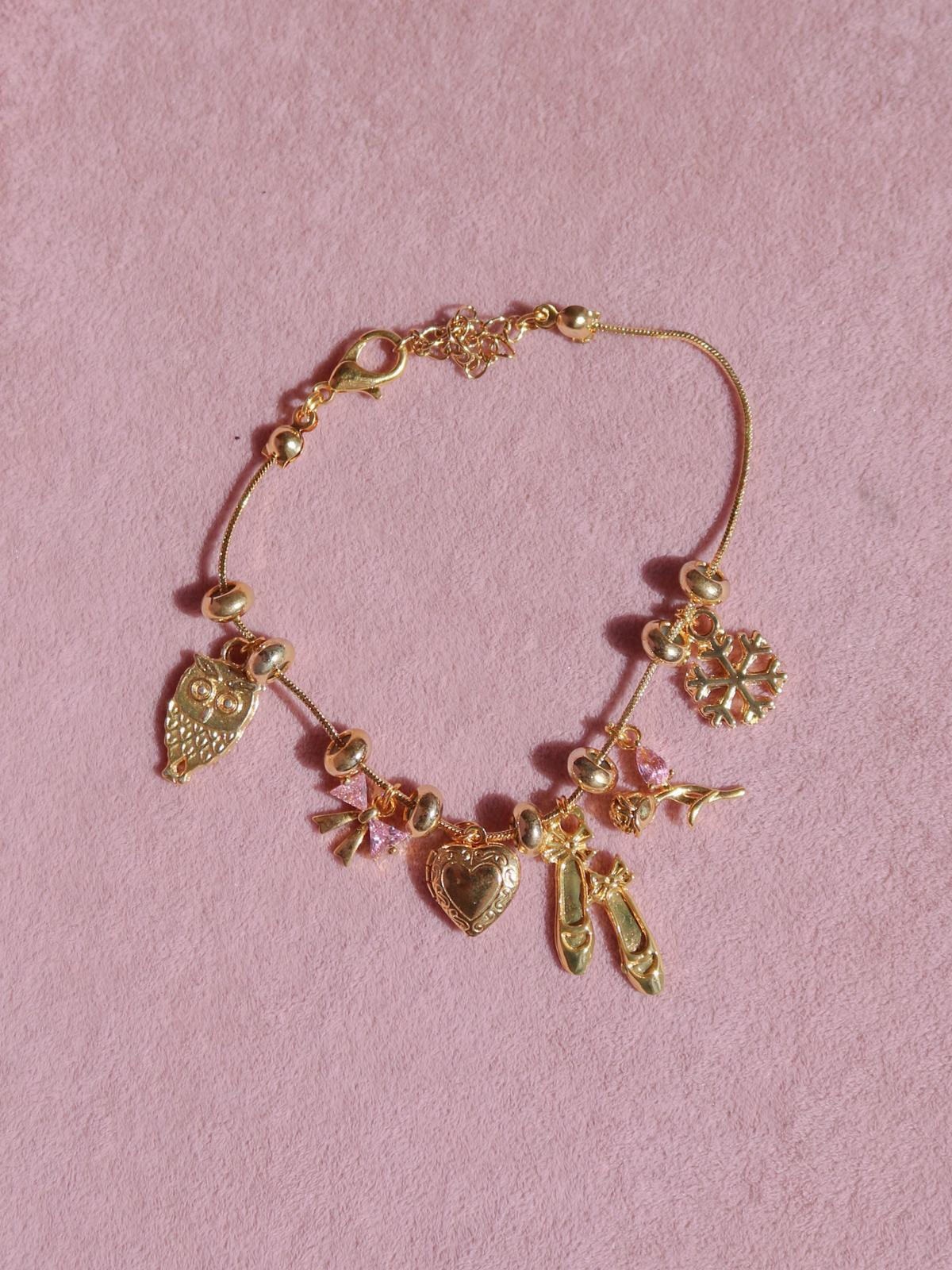 Ballet Shoes Charm Bileklik