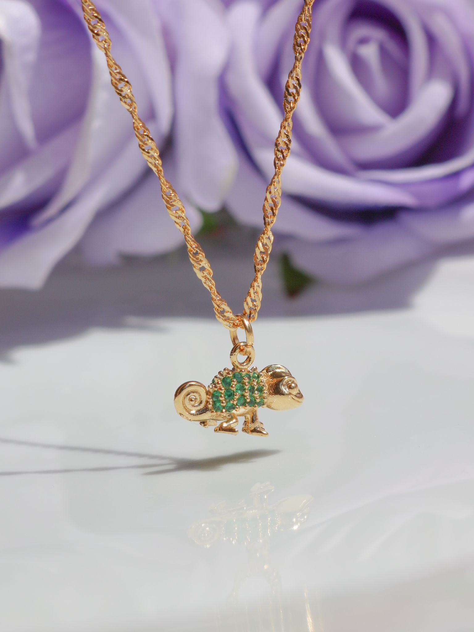 Rapunzel's Pascal Necklace