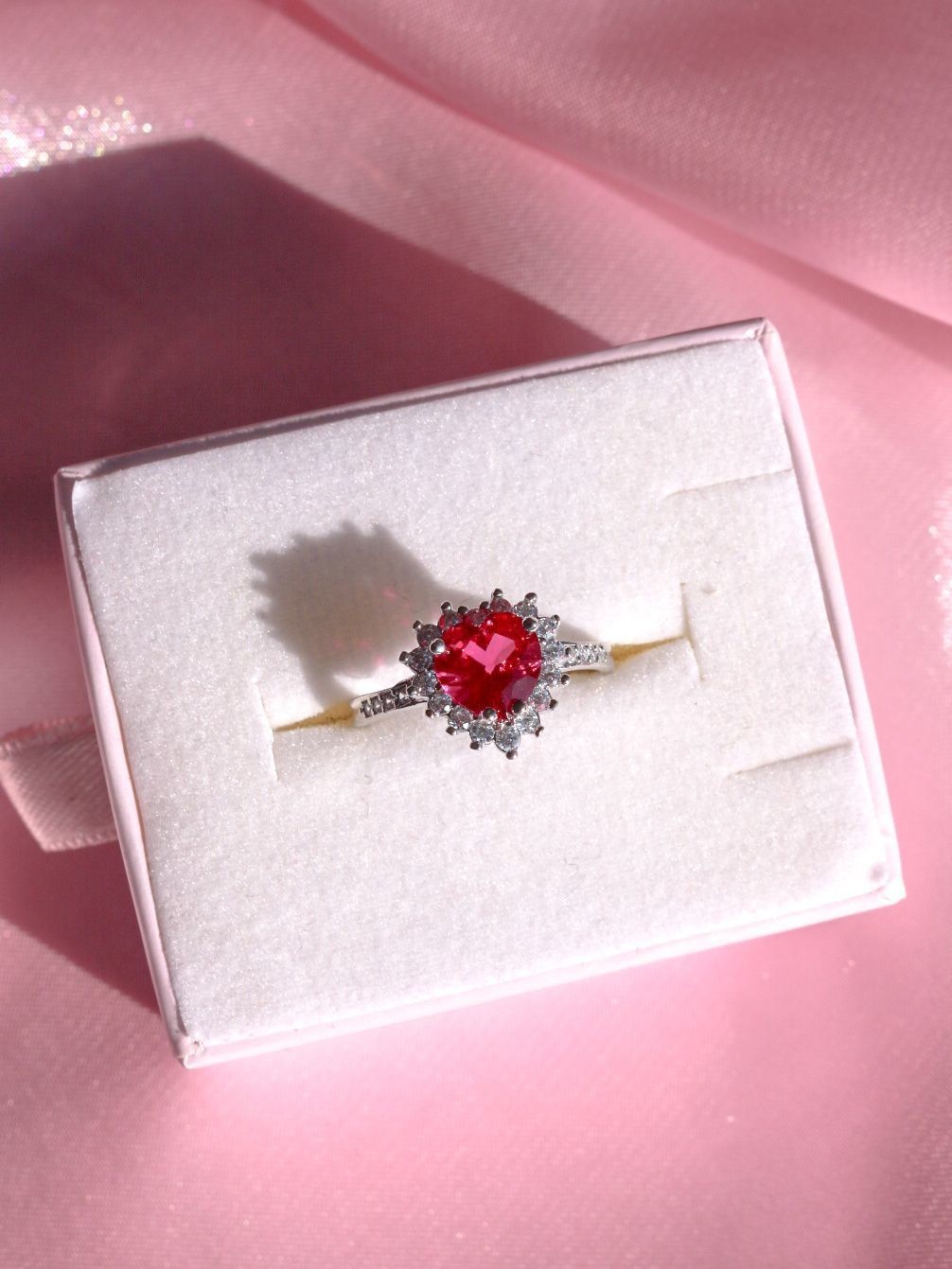 Princess Promise Ring - Dark Pink