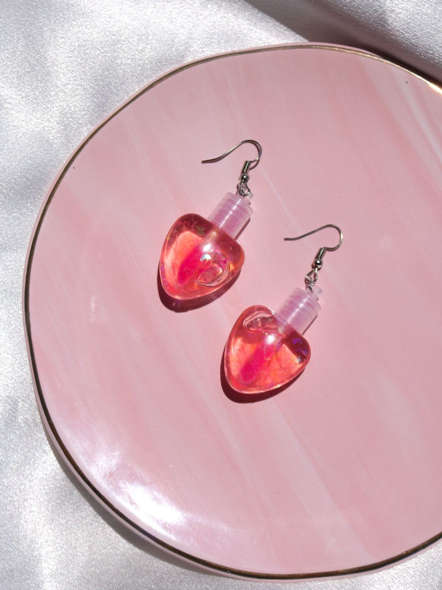 Lip Gloss Heart Earrings