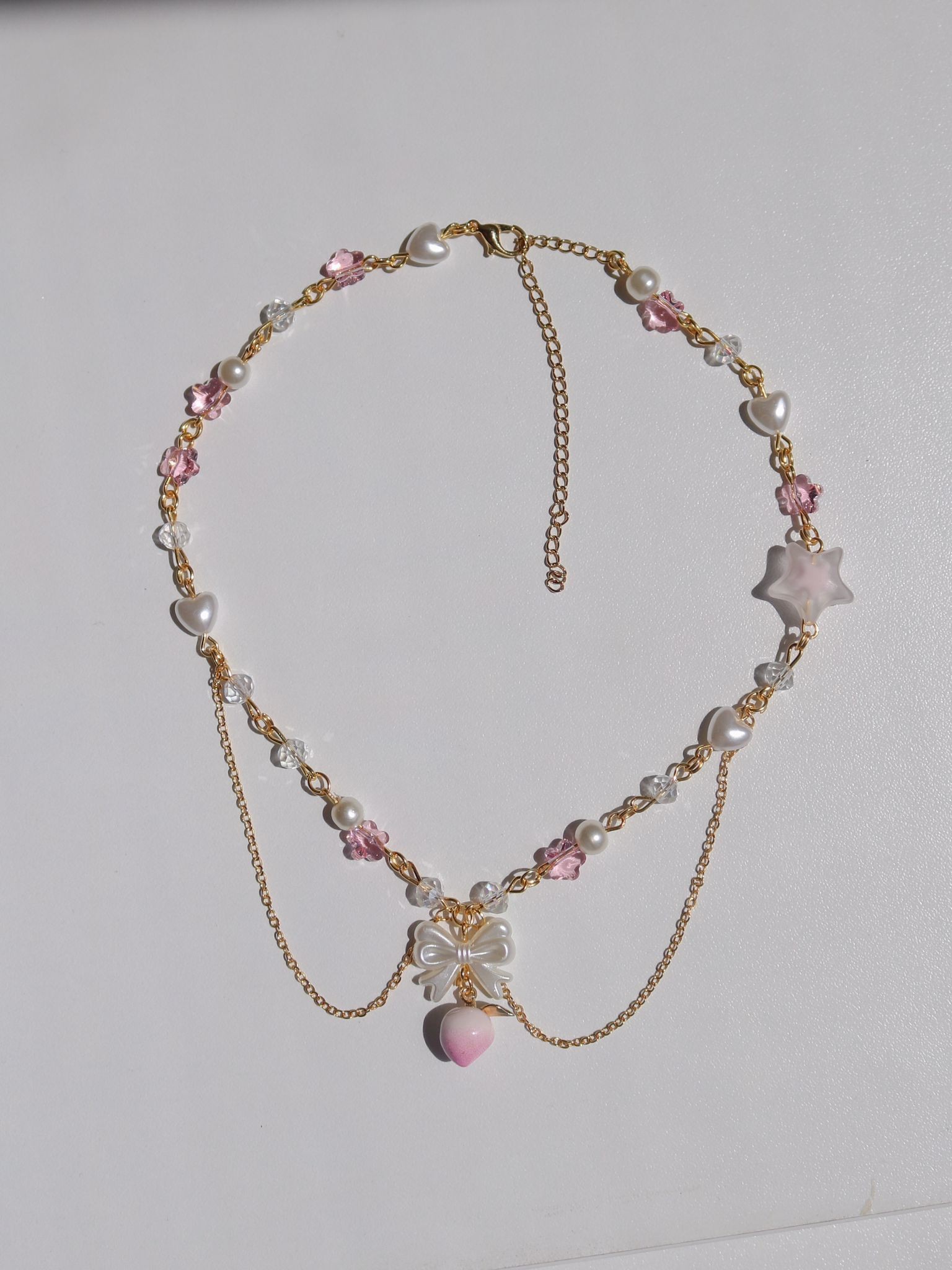 Peach Blush Tasarım Choker Kolye