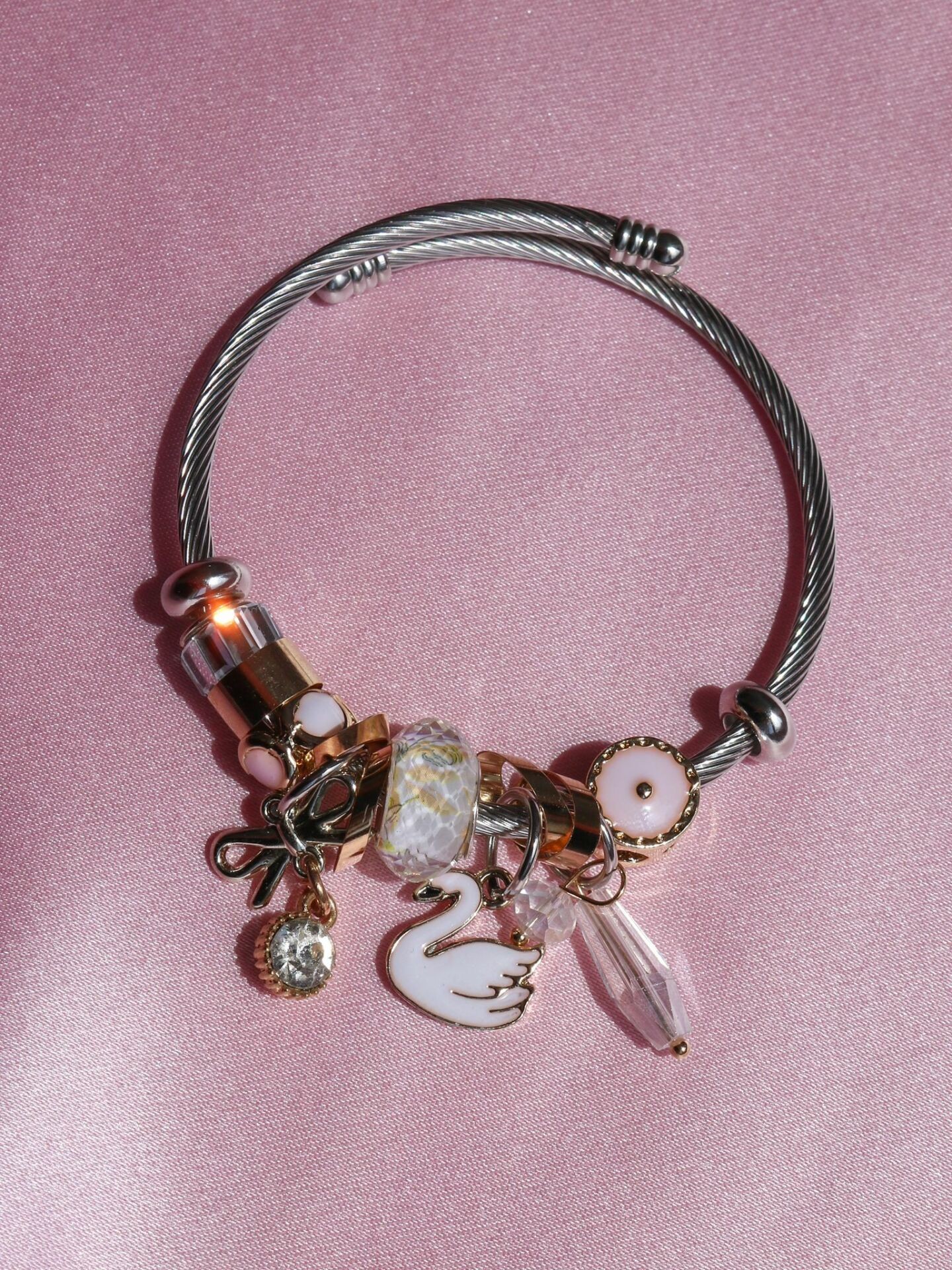 Odette Charm Bracelet Steel