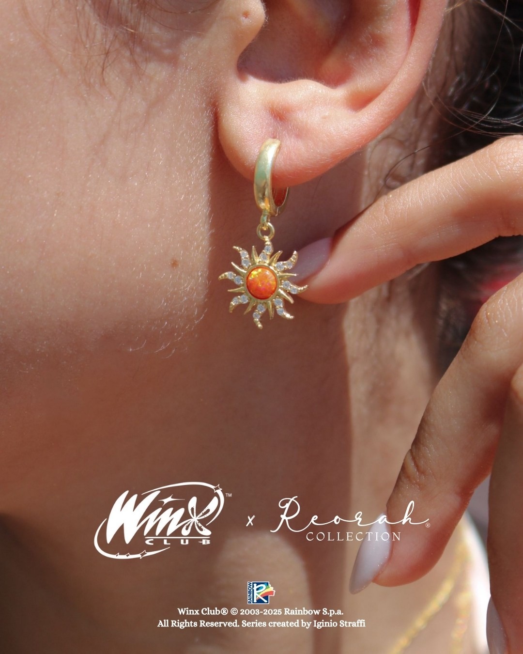 Winx Club® Stella Opal Sun Earring 925 Sterling Silver