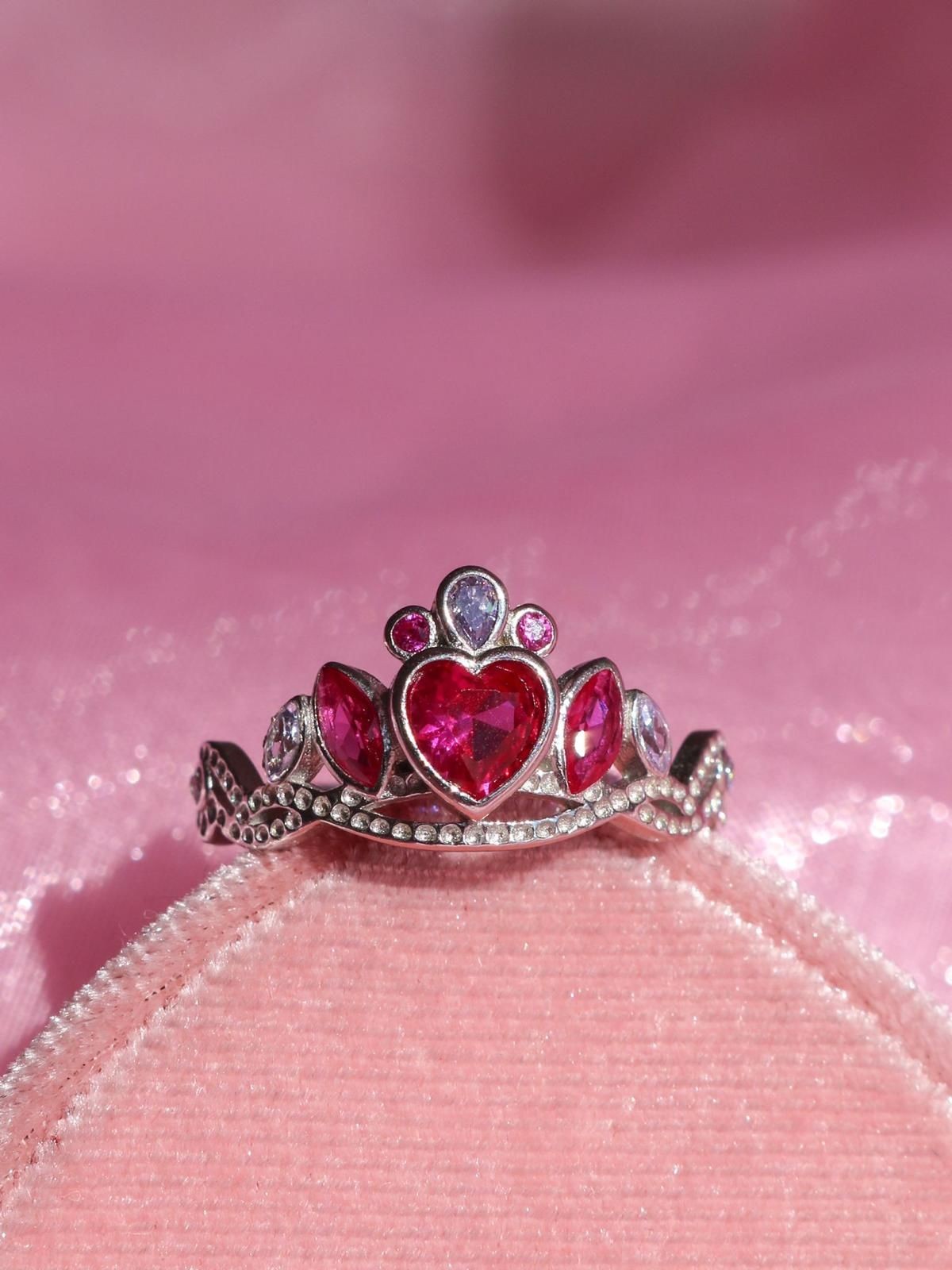 Princess School Crown Ring 925 Silver