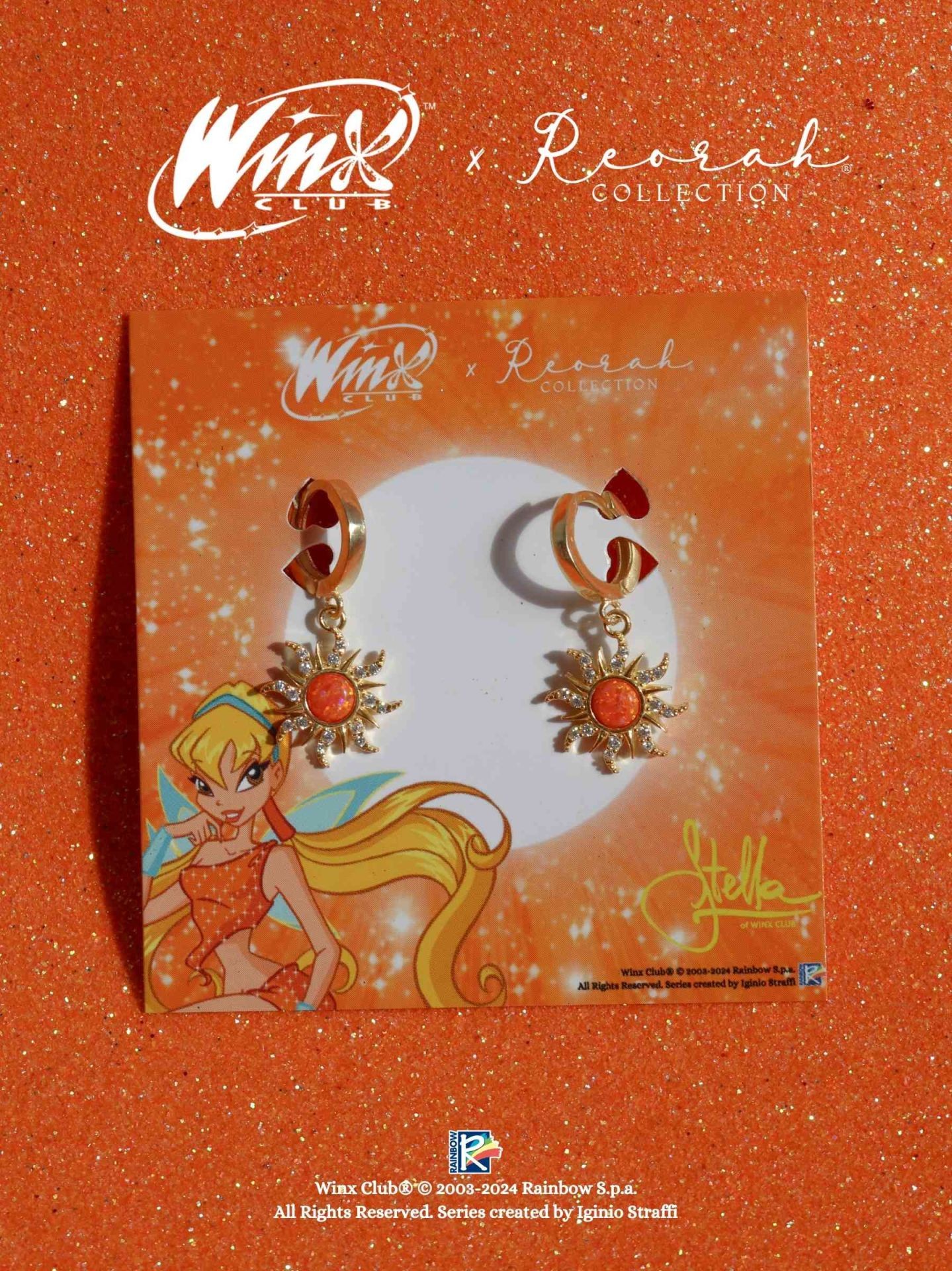 Winx Club® Stella Opal Sun Küpe 925 Ayar Gümüş