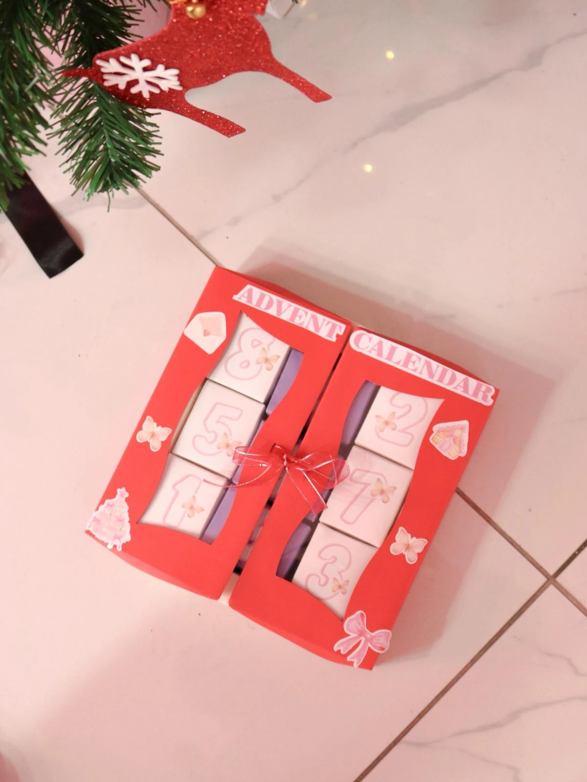 Reorah Kırmızı Takı Advent Calendar 9 Adet