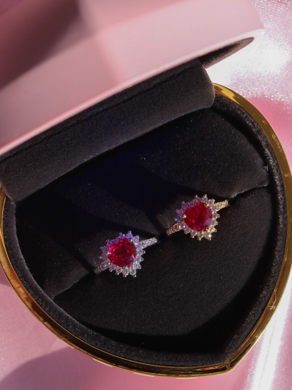 Princess Promise Ring - Dark Pink