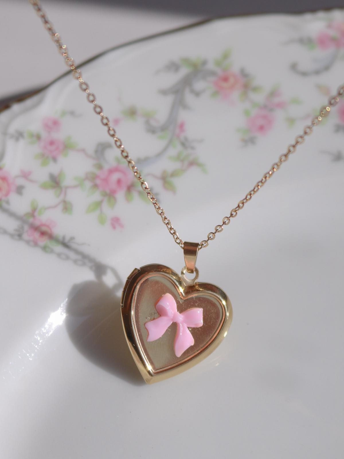 Pink Ribbon Kişiye Özel Fotoğraflı Çelik Kolye