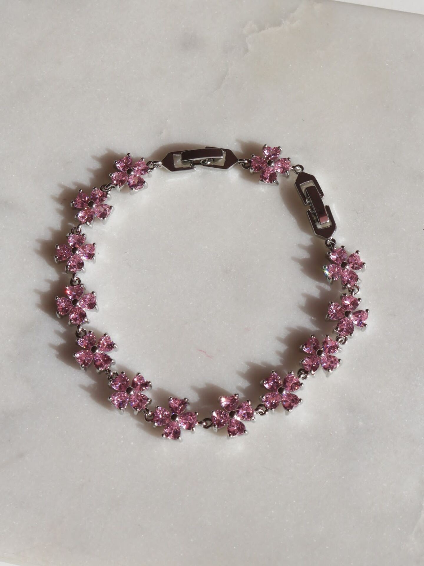 Pink Clover Bracelet