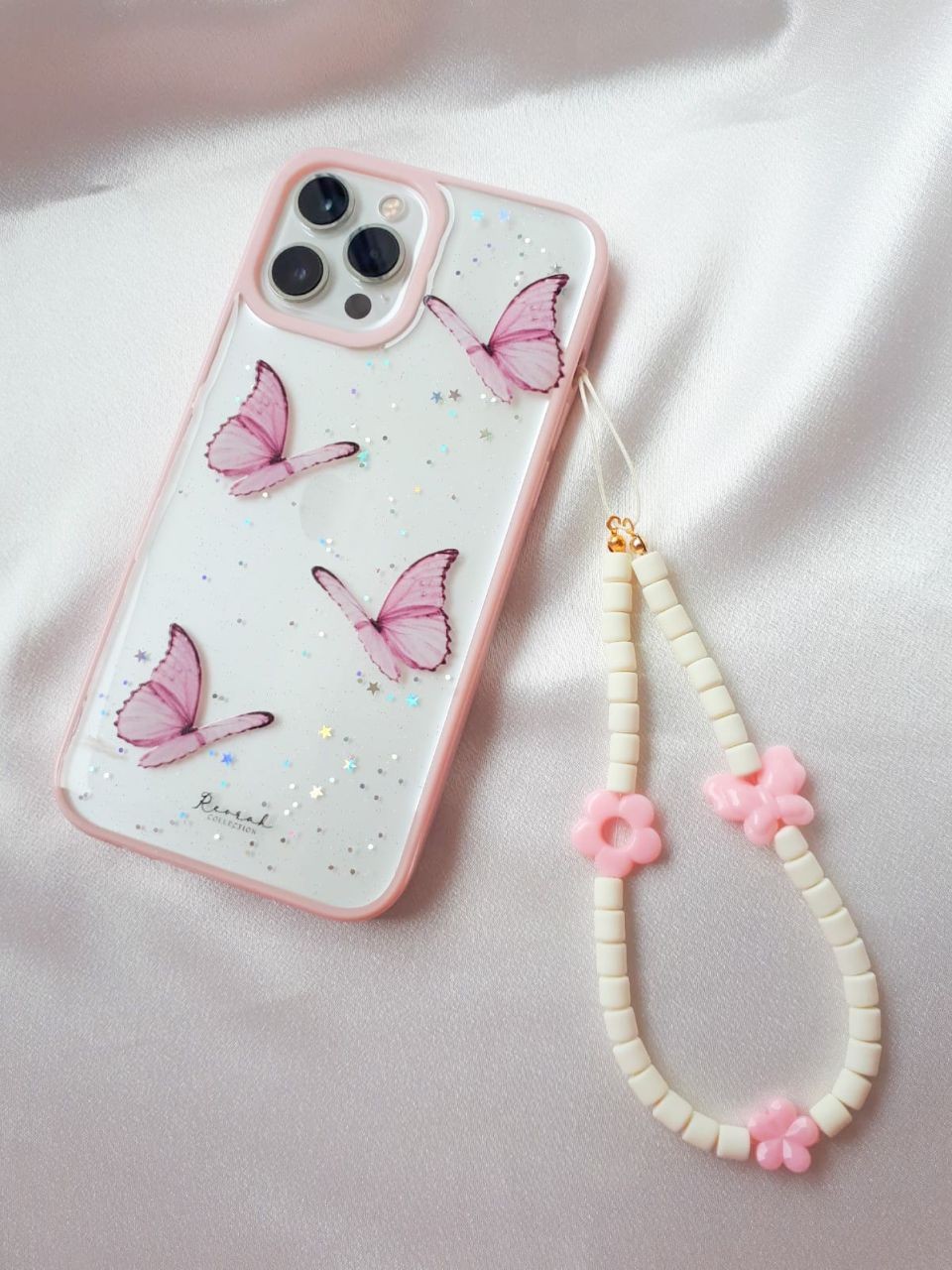 Pink Butterfly Telefon Kılıfı