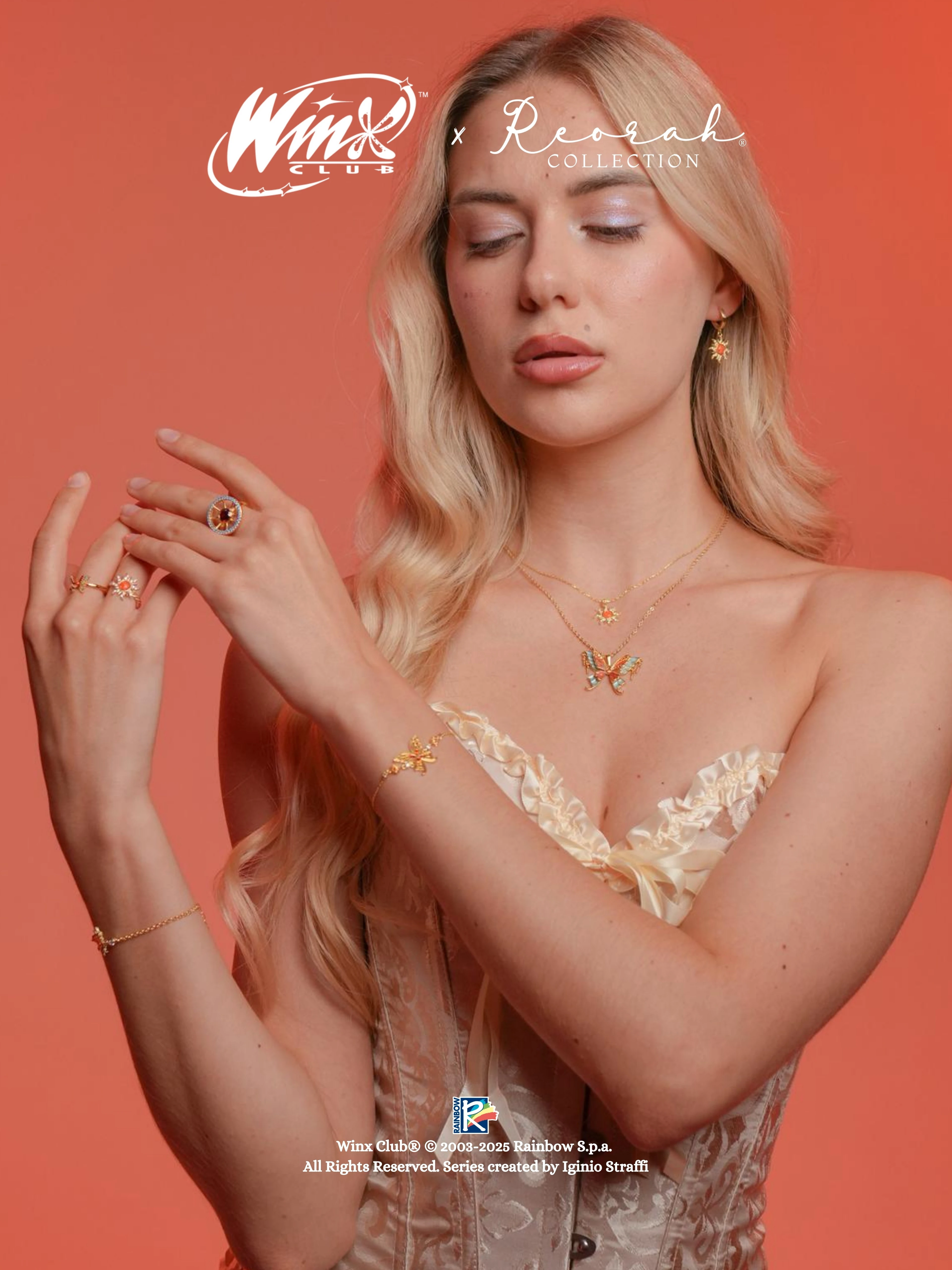 Winx Club® Stella Opal Sun Yüzük 925 Ayar Gümüş