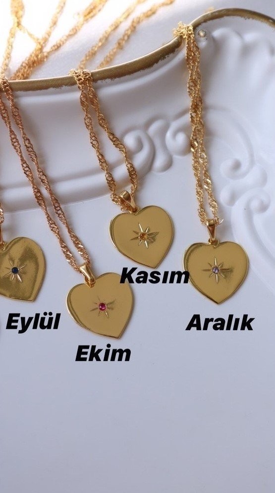 Birthstone Natural Stone Medallion Necklace