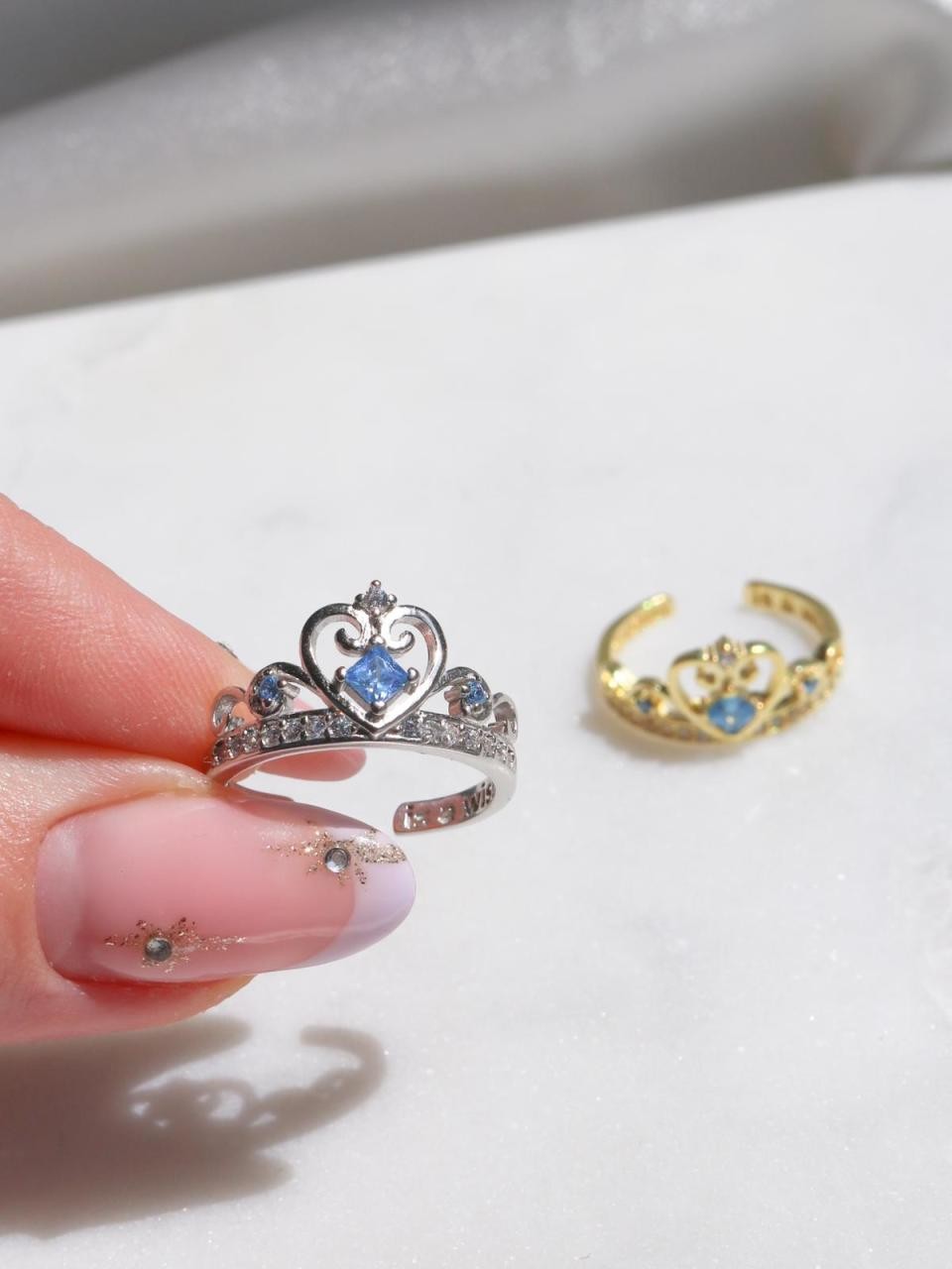 Cinderella 925 Silver Crown Ring