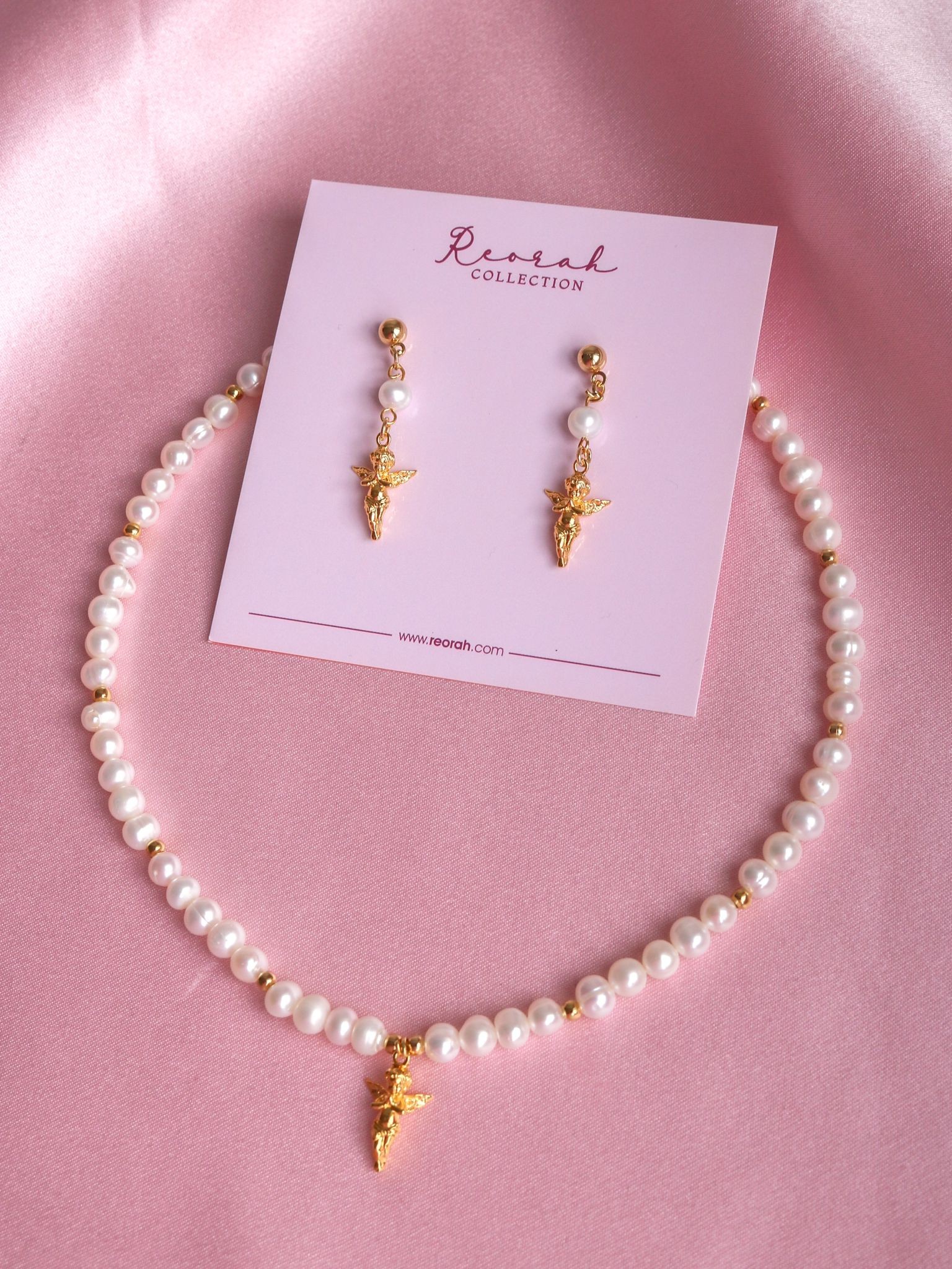 Angel Touch With Pearls Necklace