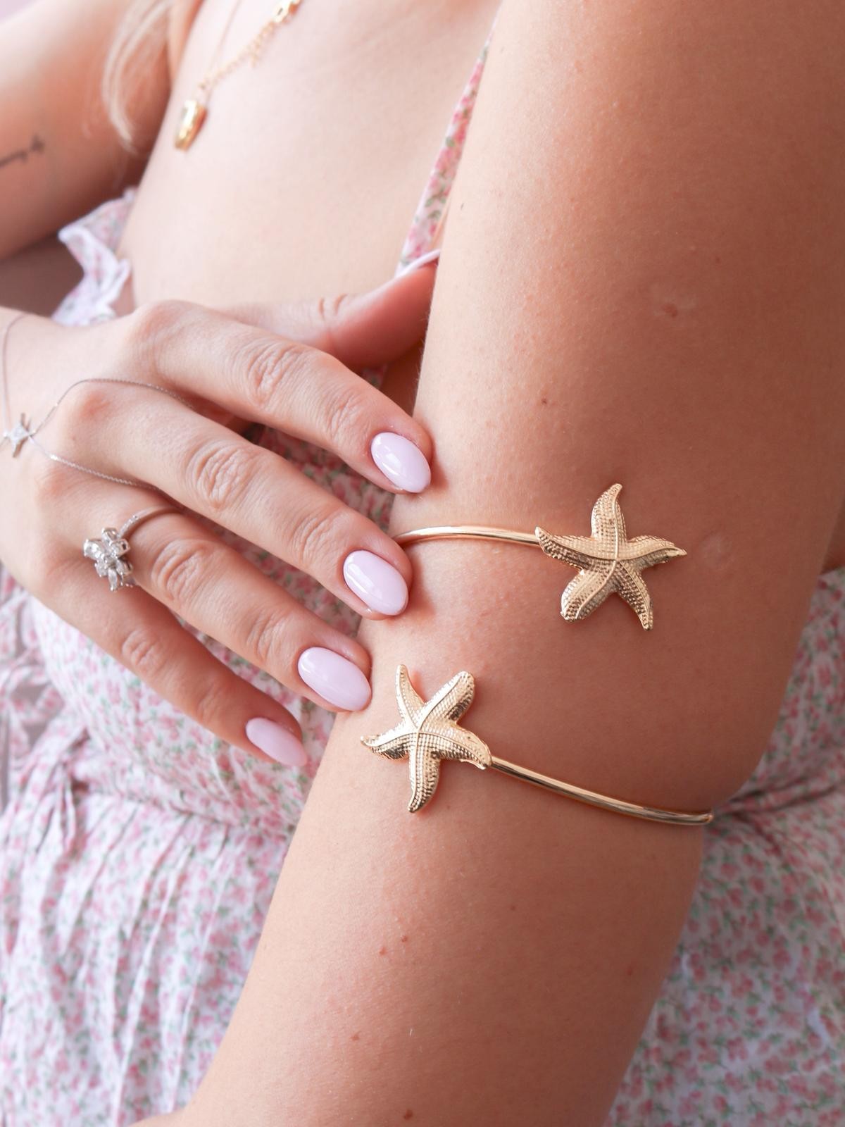 Mini Golden Starfish Kol Bileziği