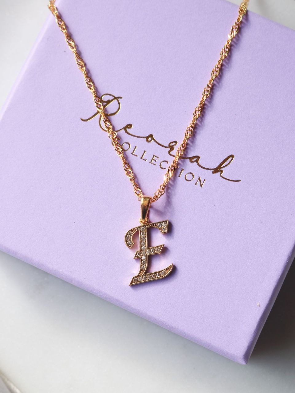 Cursive Letter Necklace