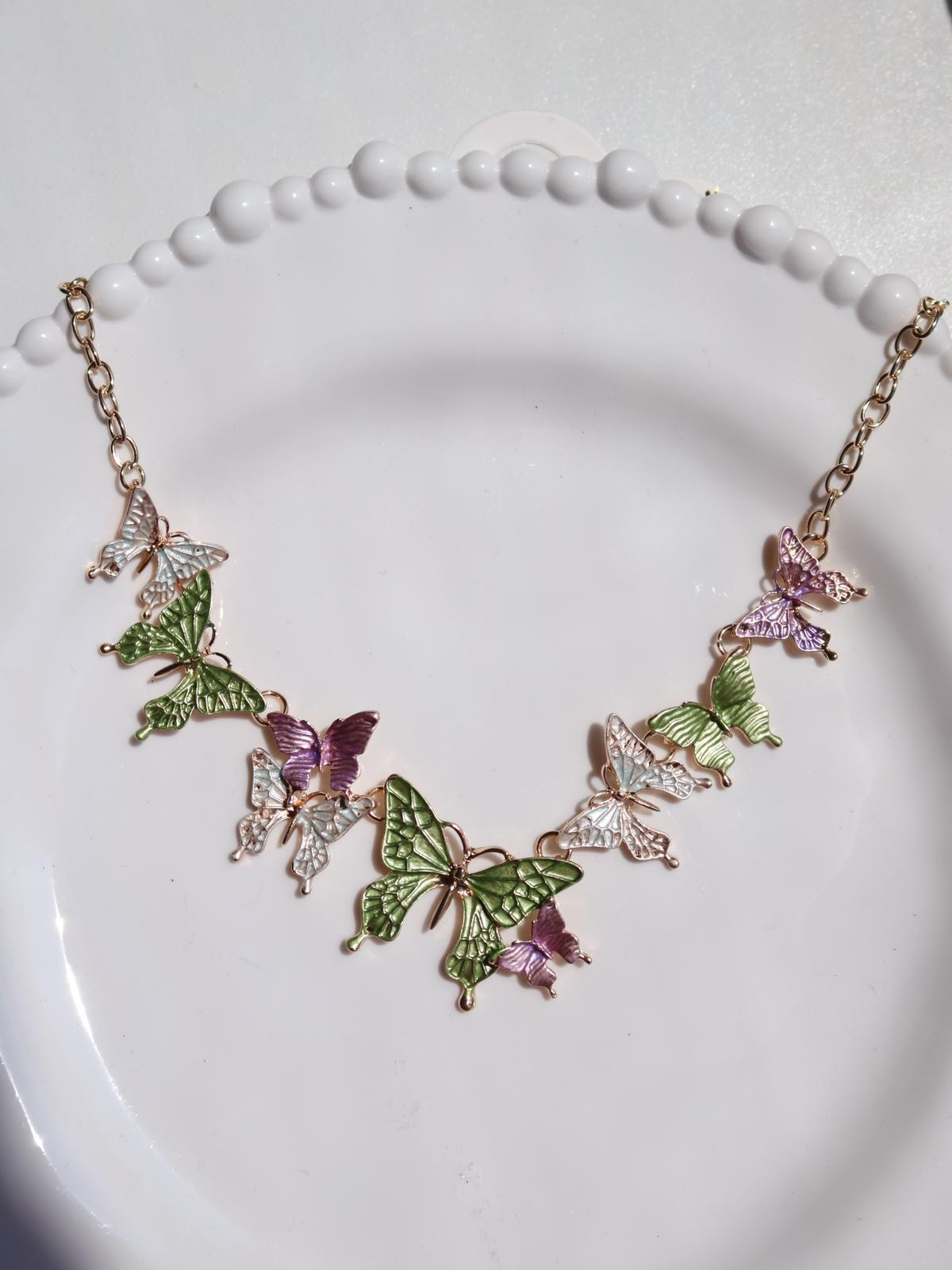 Green Fairy Butterfly Wings Kolye
