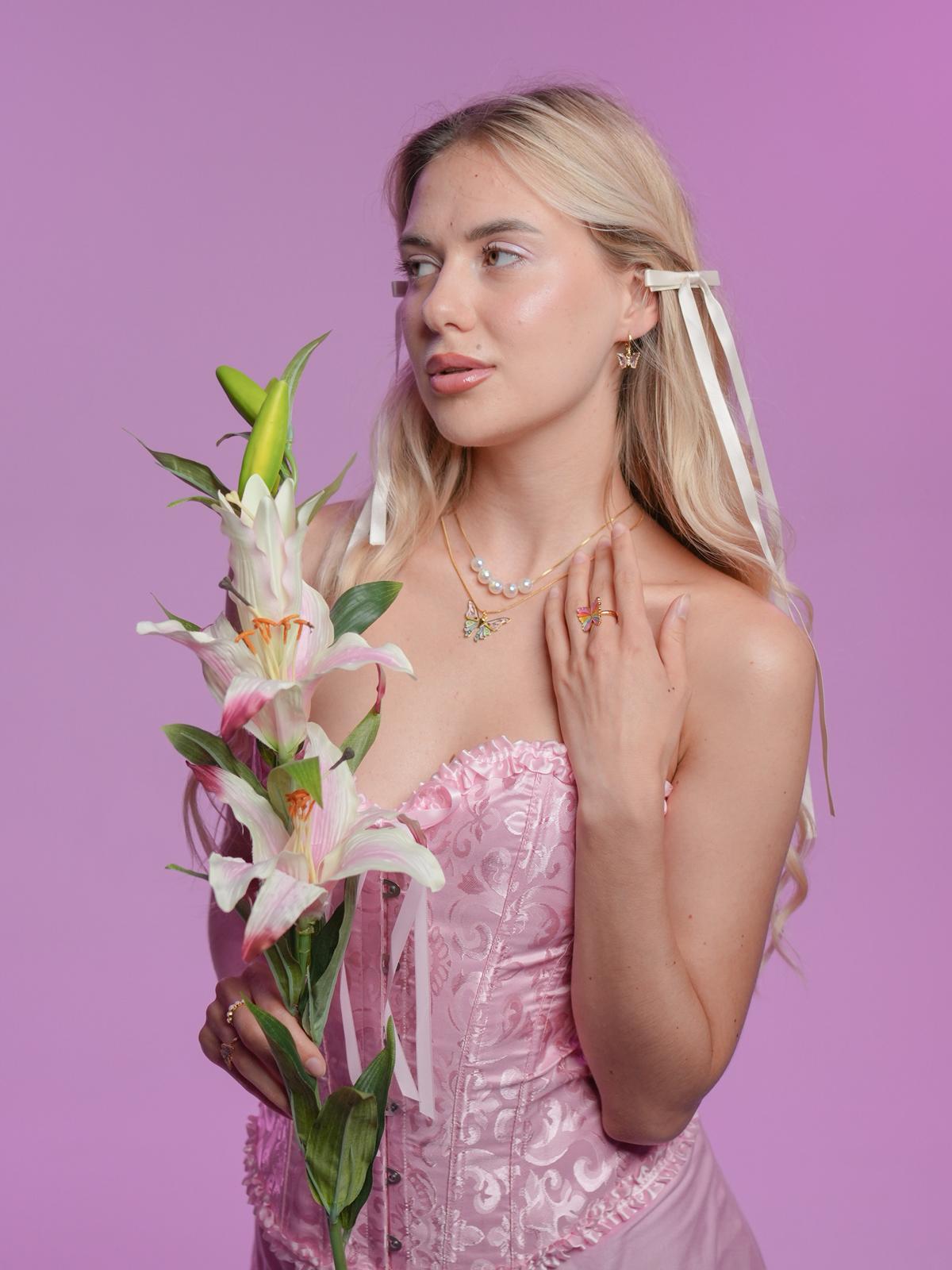 Glitter Mermaid Elina Necklace Set