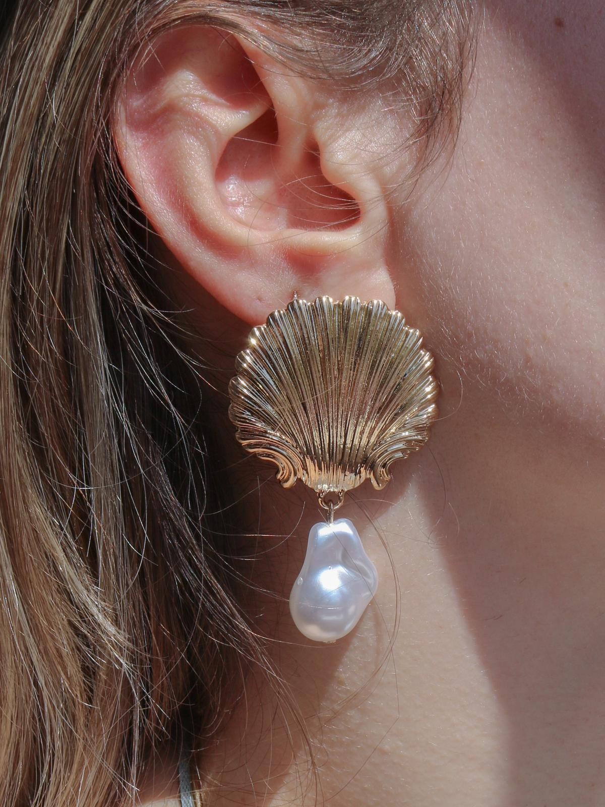 Shell & Pearl Küpe