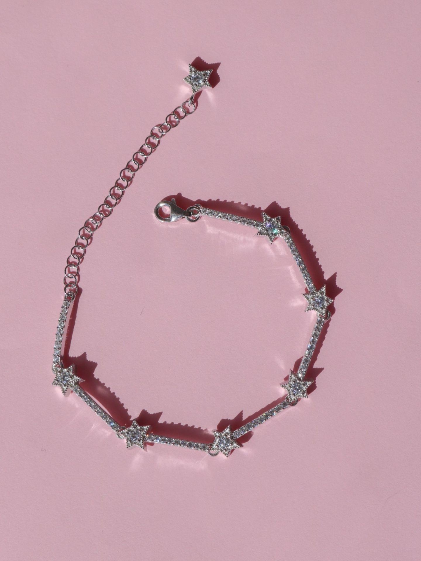Mini Star Shower Bracelet 925 Sterling Silver