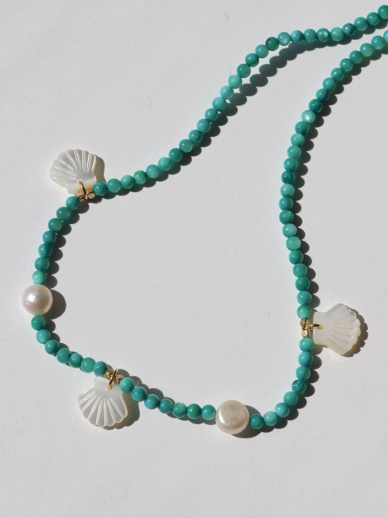 Turquoise Mother of Pearl Necklace